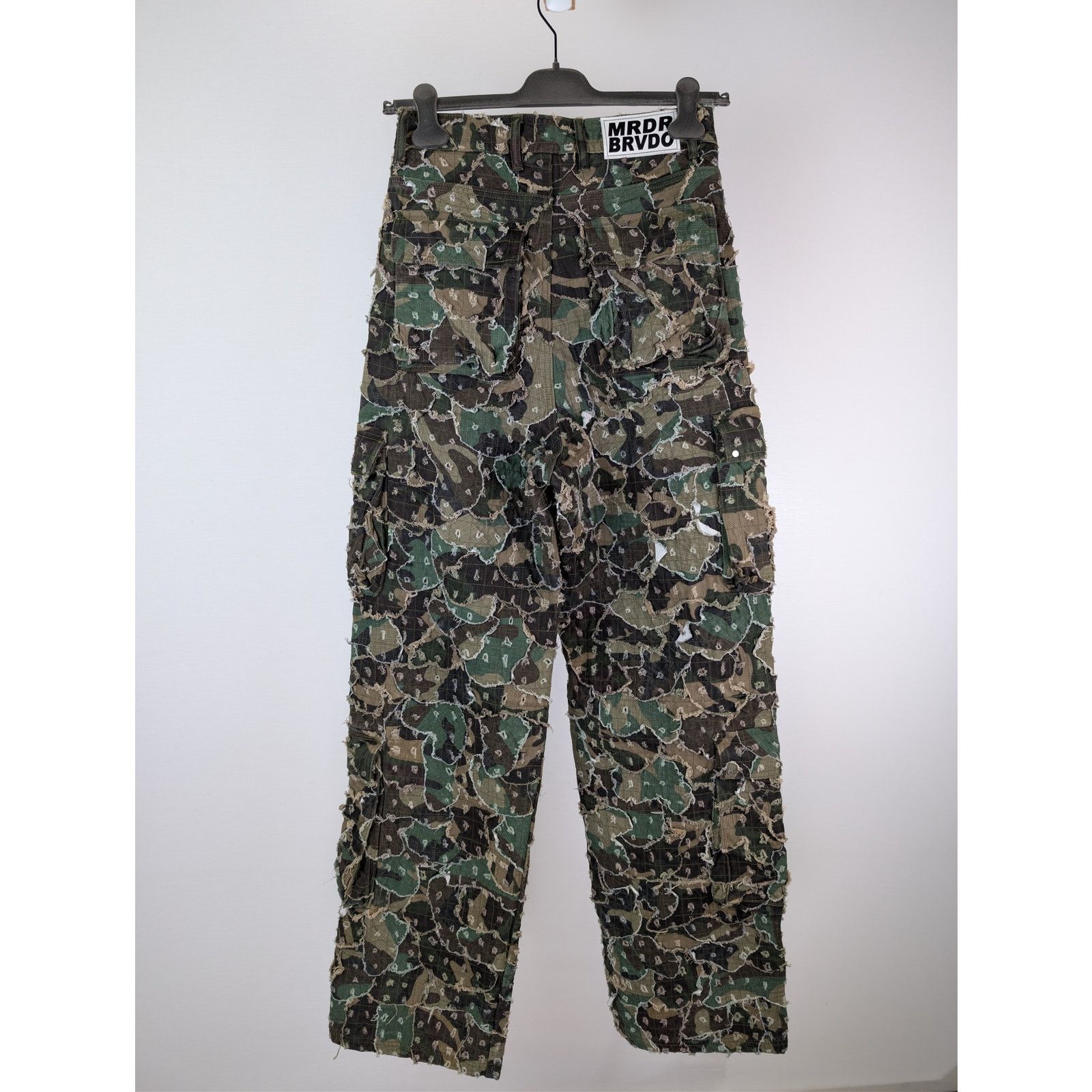 Who Decides War o1rshd1 Micro Distressed Cargo Pants in Olive Size US 30 / EU 46 - 11 Thumbnail
