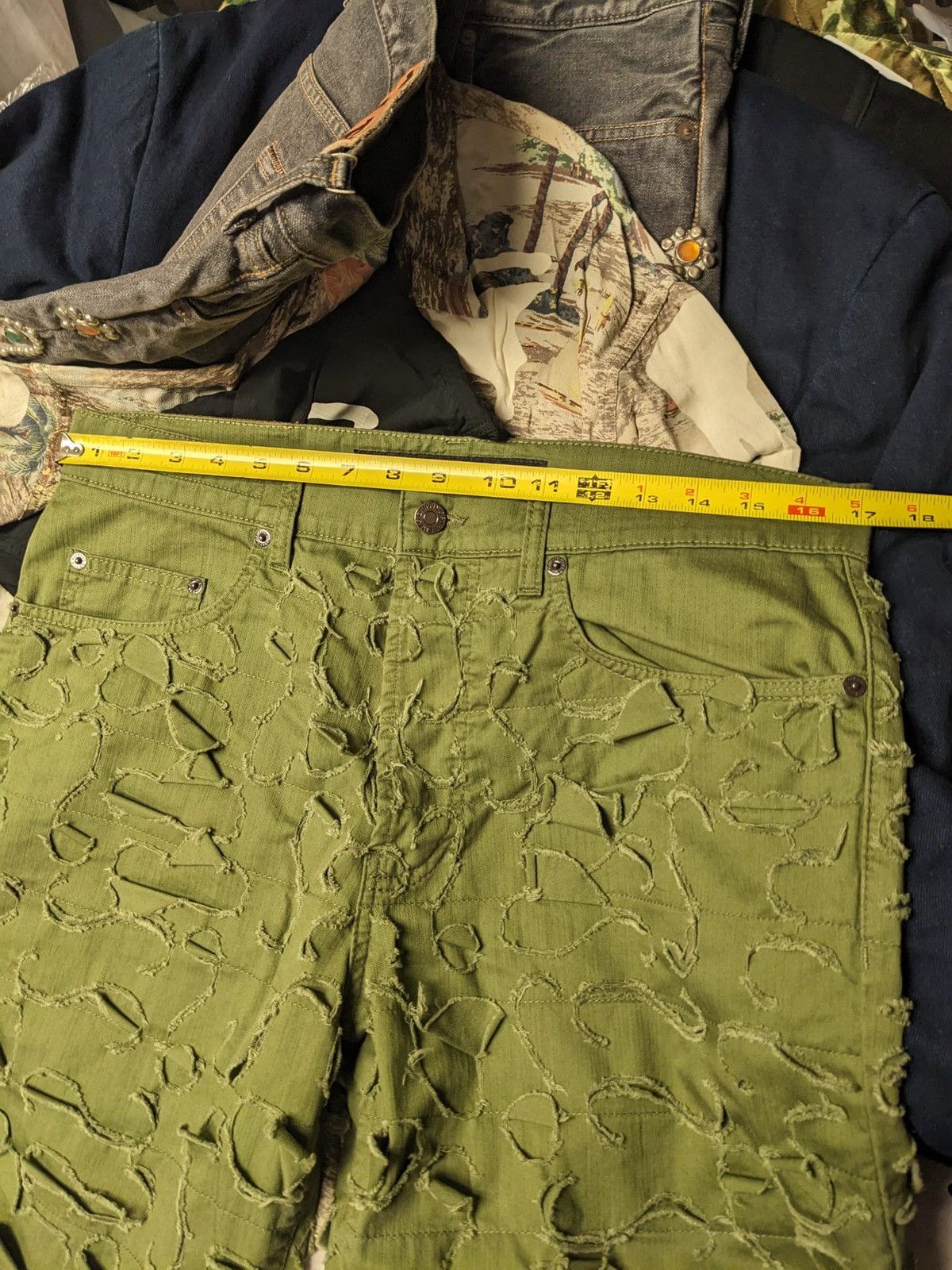 Supreme FW22 SUPREME GRIFFIN 5-POCKET JEAN OLIVE PANTS PANT SIZE 32 Size US 32 / EU 48 - 12 Thumbnail