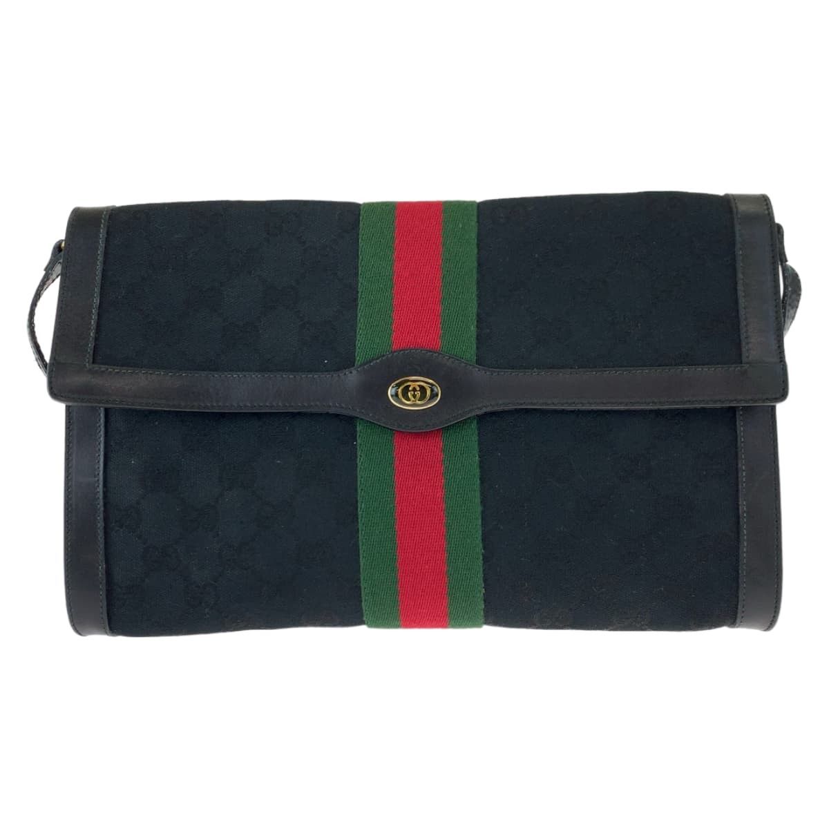 Gucci Gucci Gucci Vintage GG Canvas Leather Shoulder Bag 405794 Canvas Crossbody Bag 405794 in Very Good Condition Size ONE SIZE - 1 Thumbnail