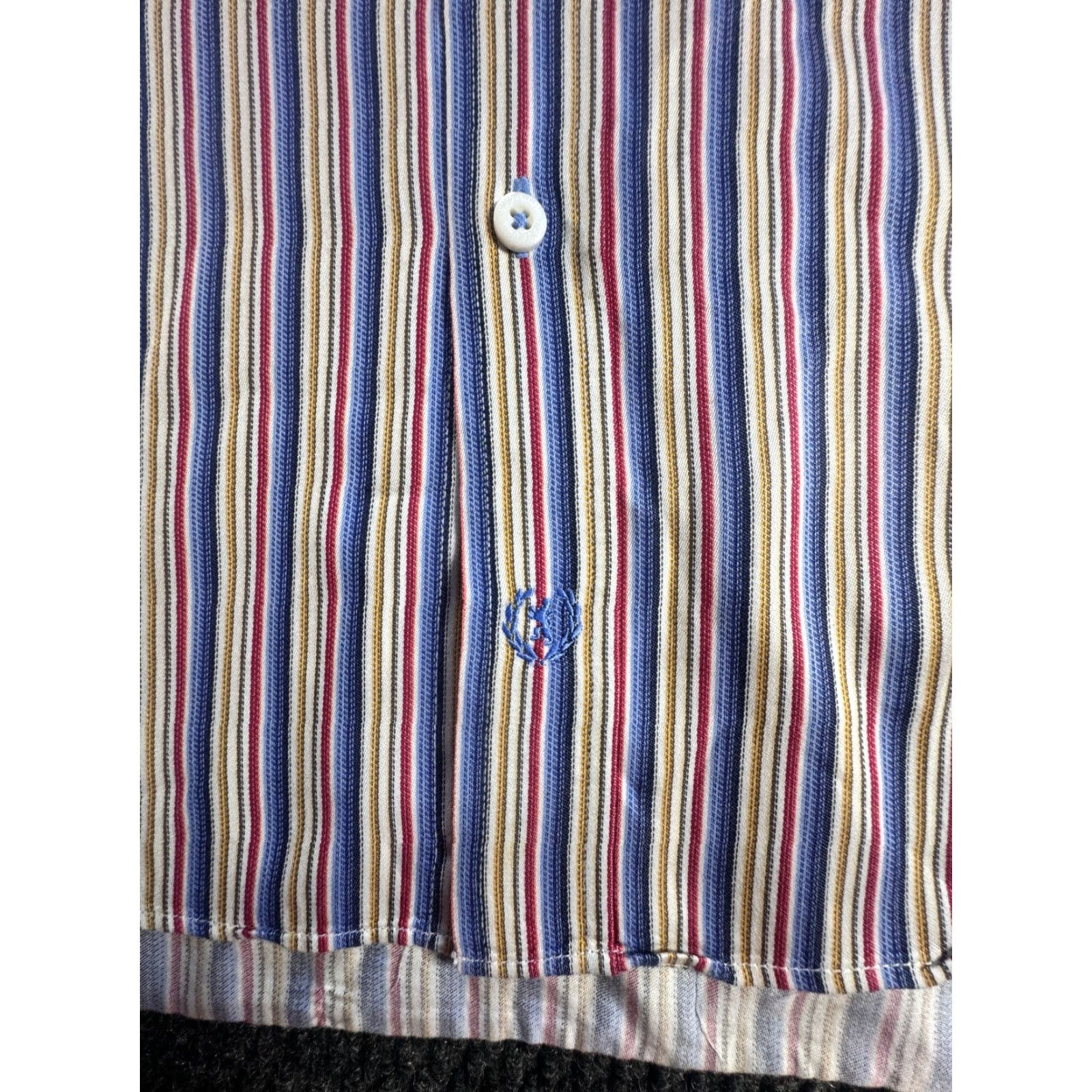 BUGATCHI Bugatchi Uomo Striped Shirt Long Sleeve Button Down Mens L 100% Cotton Multicolor Dress Shirt 1752 Size US L / EU 52-54 / 3 - 4 Thumbnail
