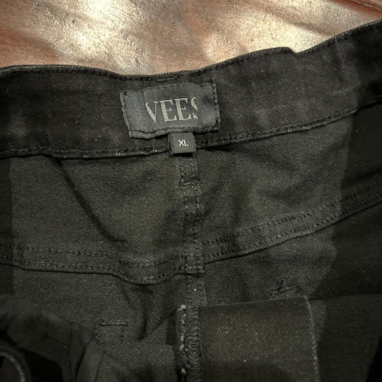 Designer × Japanese Brand flared black flash jeans Size US 32 / EU 48 - 4 Thumbnail