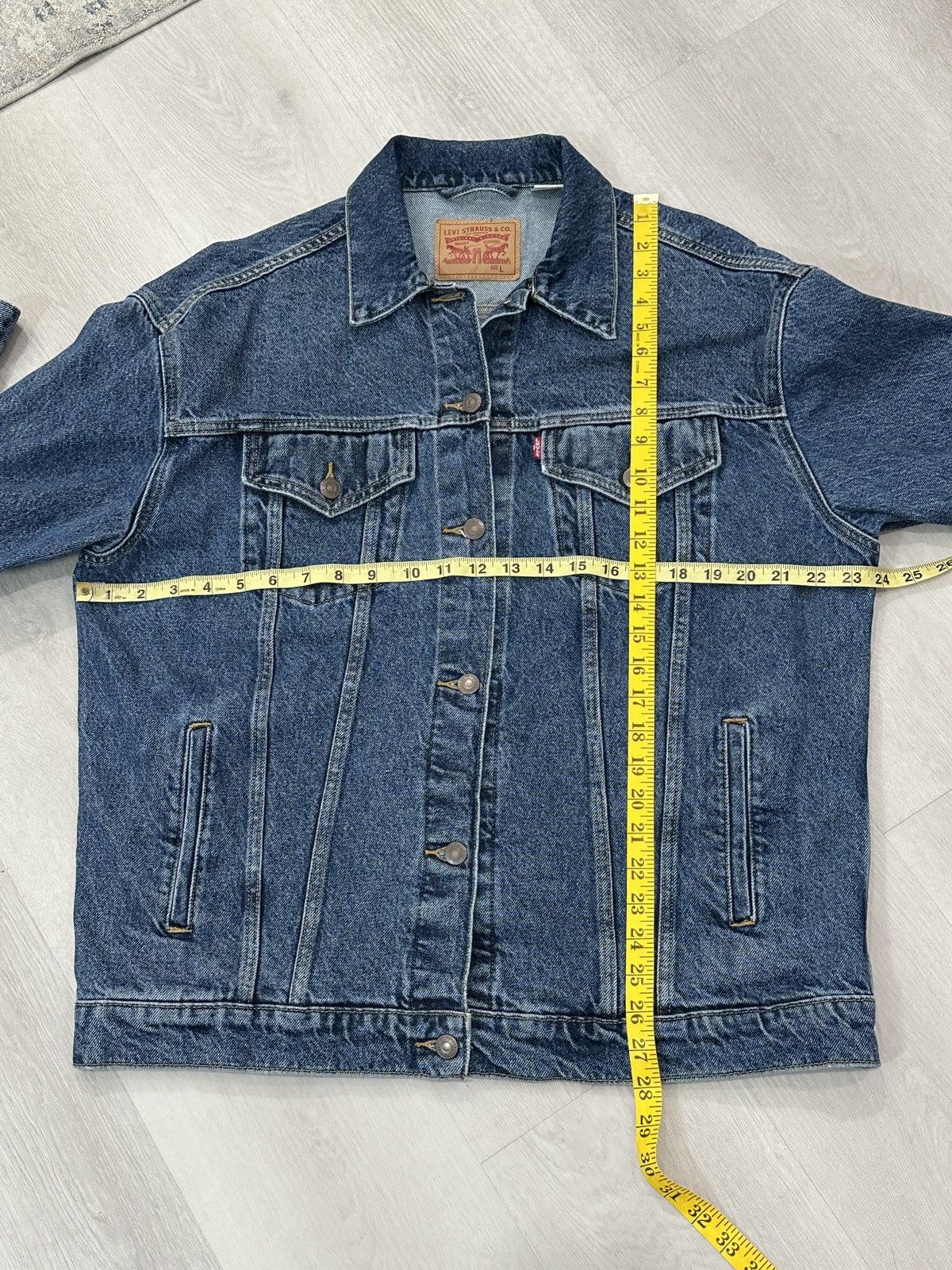 Levi's VTG Y2K Levi's Denim Trucker Jean Jacket Size Large Size US L / EU 52-54 / 3 - 6 Thumbnail