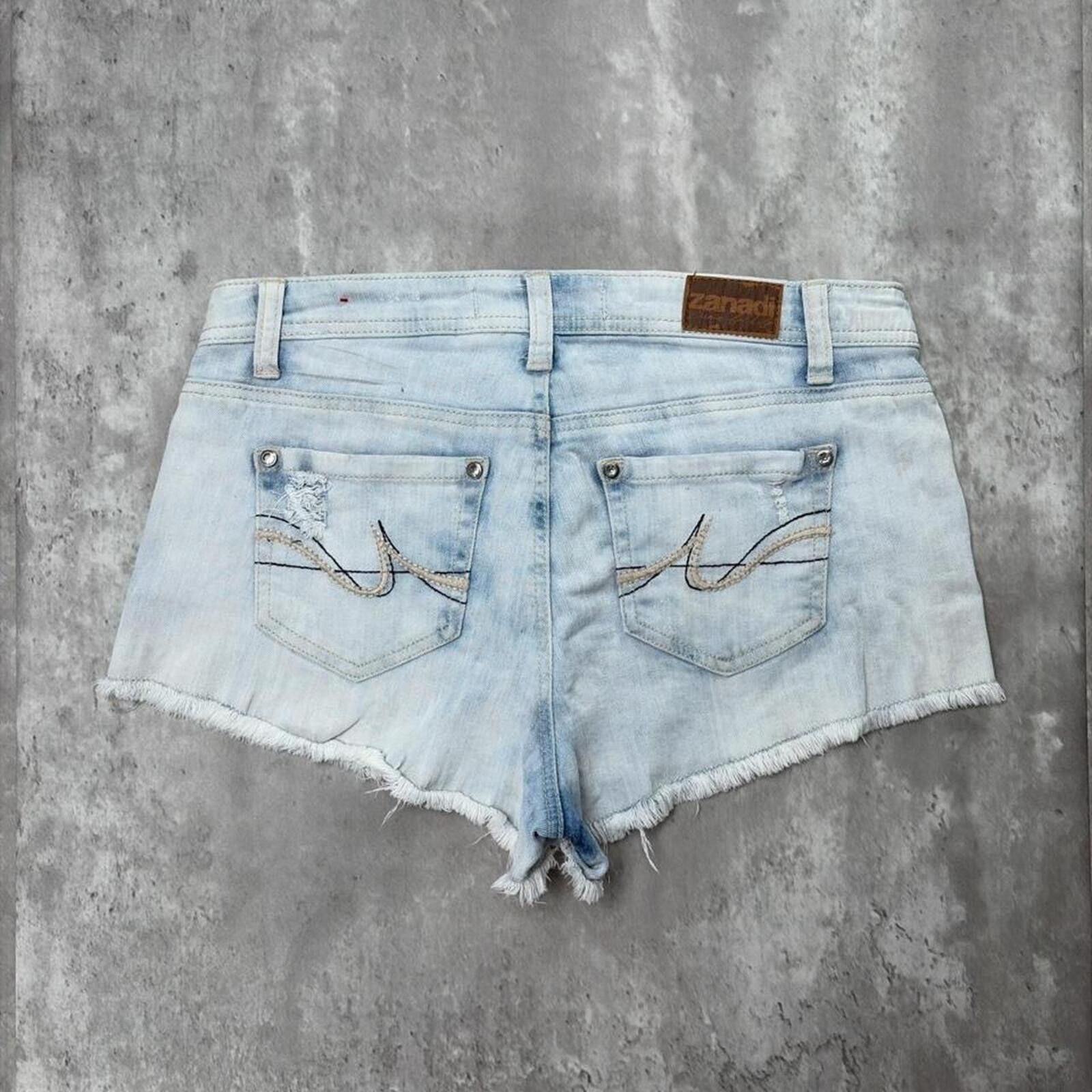 Other Y2K Light Wash Zanadi Grunge Gothic Denim Shorts Size 32" / US 10 / IT 46 - 1 Thumbnail