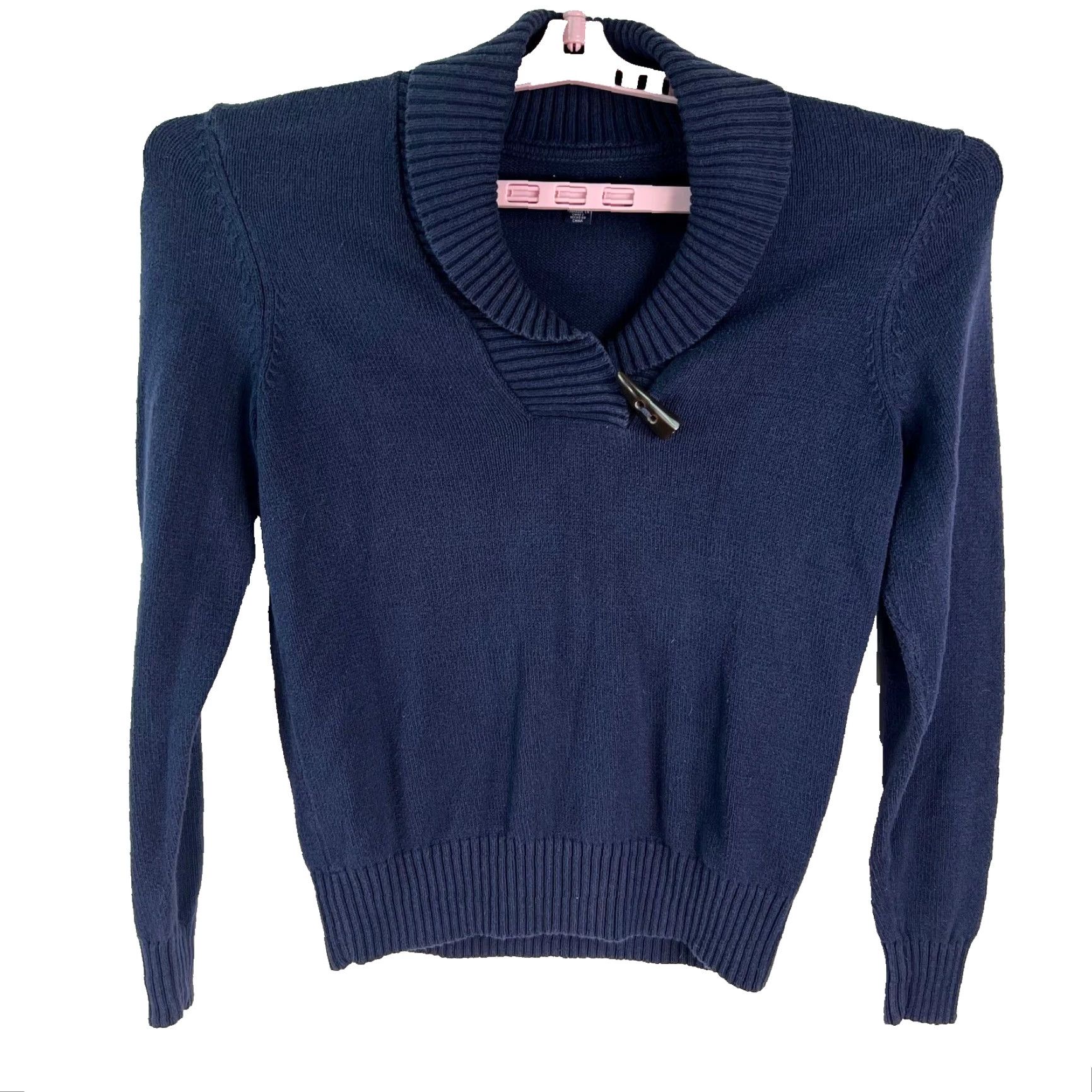 Tommy Hilfiger Tommy Hilfiger Mens Sweater Long Sleeve Pullover Collared Blue Size L Knit Pattern Solid Regular Fit Vintage: No Size US L / EU 52-54 / 3 - 2 Thumbnail