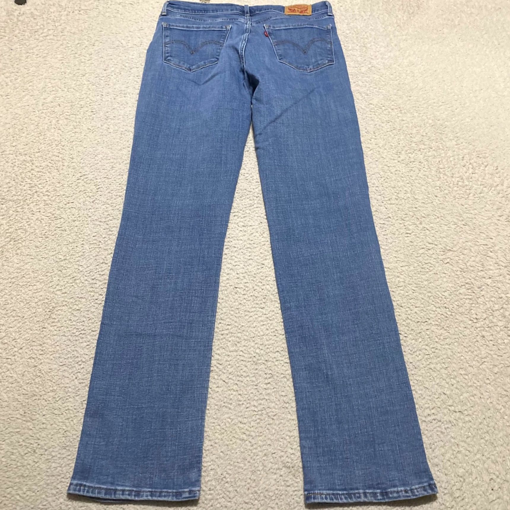 Levi's Levi's Jeans Women Mid Rise Straight 5-Pocket Denim Blue XS-XL Medium Wash 31in Inseam Size 29" - 2 Thumbnail