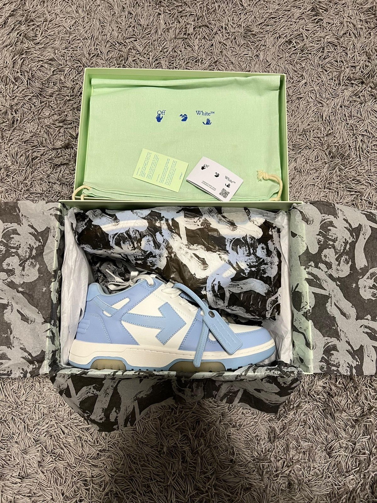Off-White Off White Out Of Office Calf leather sneaker Size US 8.5 / EU 41-42 - 12 Thumbnail