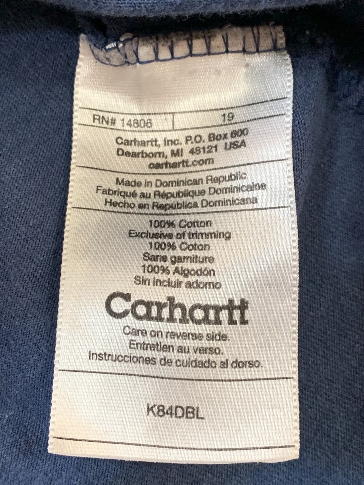 Carhartt Vintage Carhartt Henley Pocket S/S Heavyweight Tshirt K84DBL Size US L / EU 52-54 / 3 - 17 Thumbnail