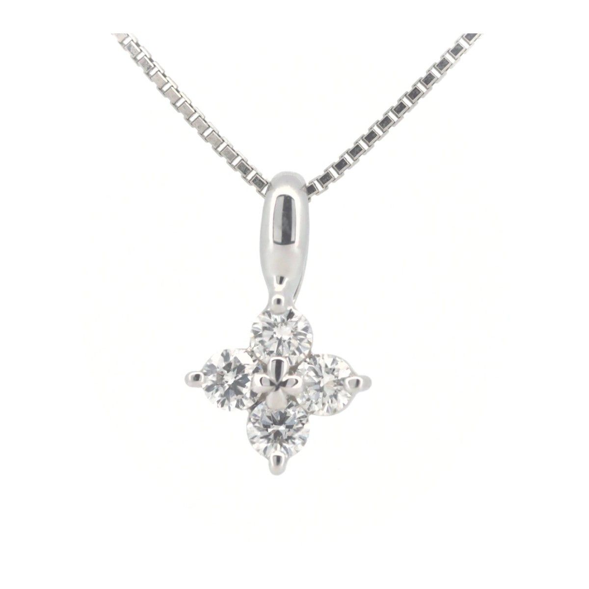 Other Tasaki Tasaki K18WG Diamond Necklace Calfskin Necklace DUTY FREE for USA Size ONE SIZE - 1 Thumbnail