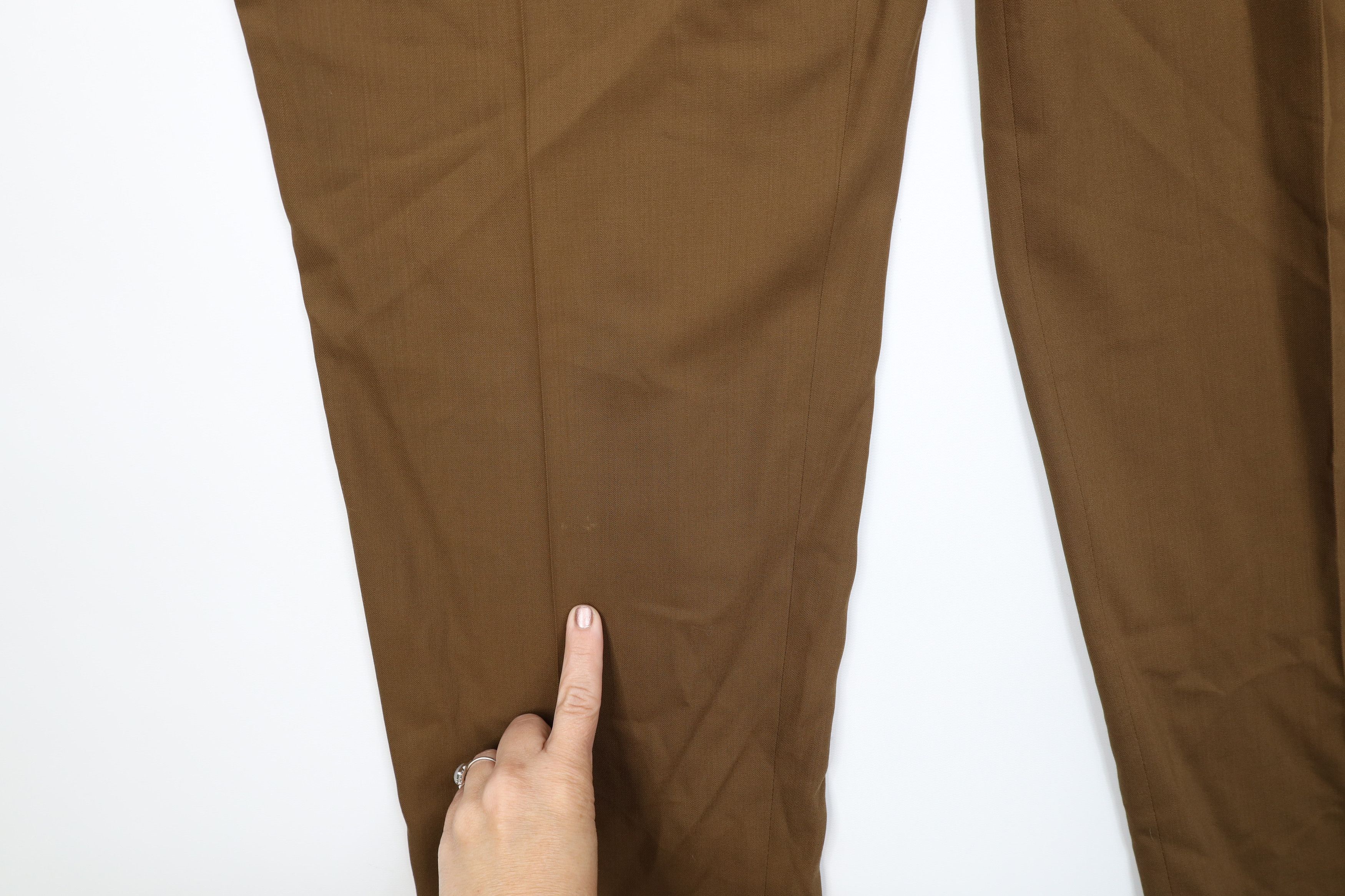 Vintage Vintage 90s Streetwear Super 100s Wool Wide Leg Chino Pants Size US 36 / EU 52 - 5 Thumbnail