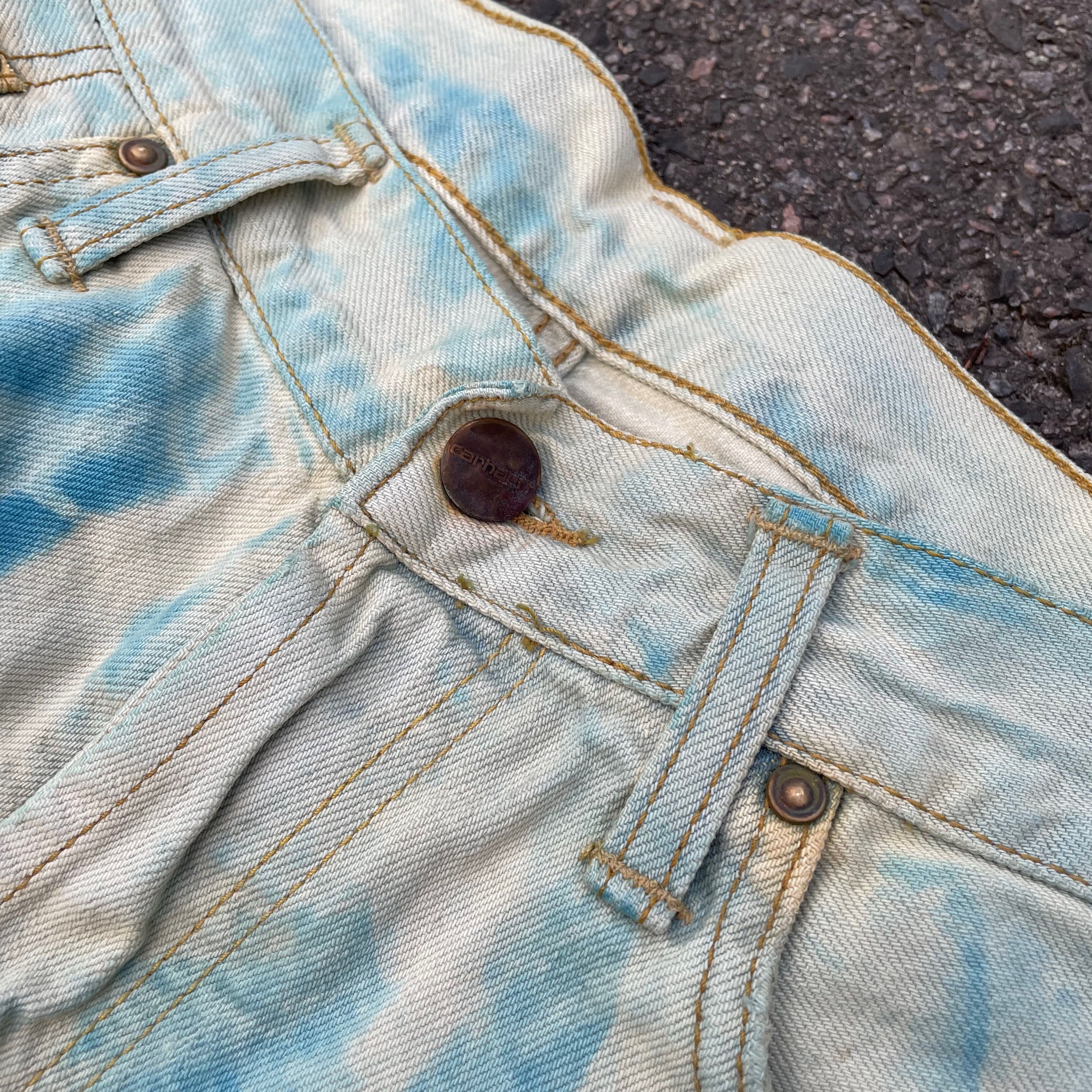 Carhartt Custom Carhartt 30x32 Blue Graphic Pants Y2K Grunge Art Size US 30 / EU 46 - 7 Thumbnail