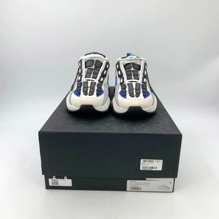 Amiri Amiri Color-Blocked Round-Toe Platform Sneakers Size US 8 / EU 41 - 8 Thumbnail