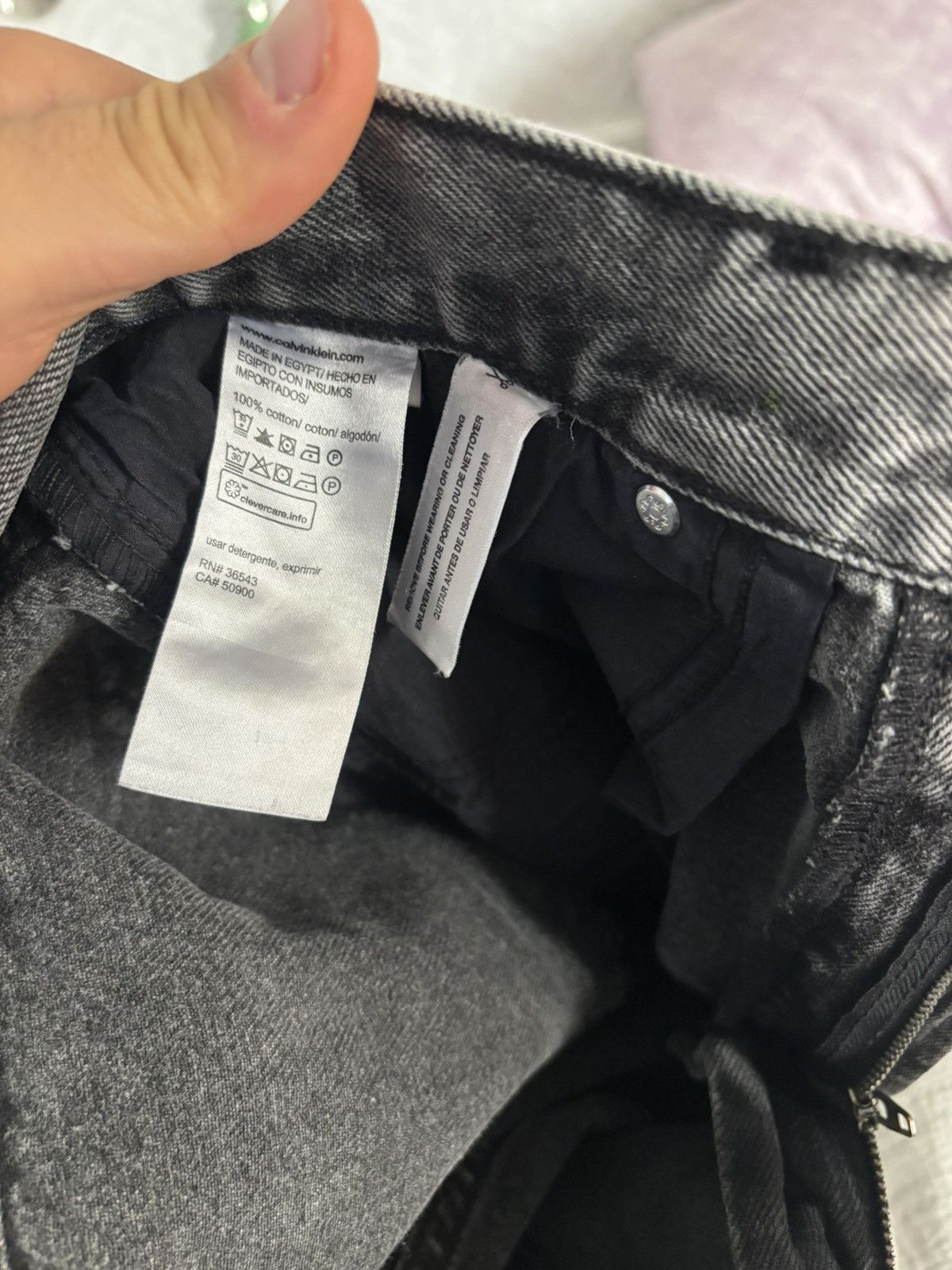 Calvin Klein Calvin Klein~Handcrafted art jeans Size US 31 - 4 Thumbnail