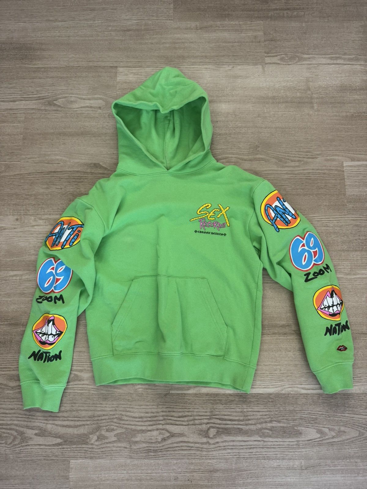 Chrome Hearts Chrome Hearts x Matty Boy Sex Records Hoodie Green 