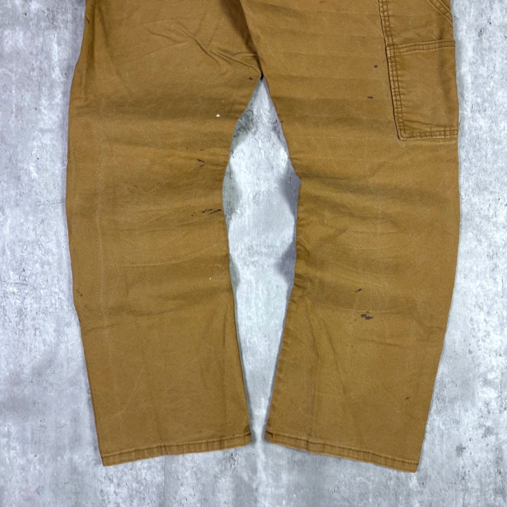 Dickies Dickies Mens Tan Carpenter Work Pants Paint Splattered Utility Pockets 32x30 Size US 32 / EU 48 - 7 Thumbnail