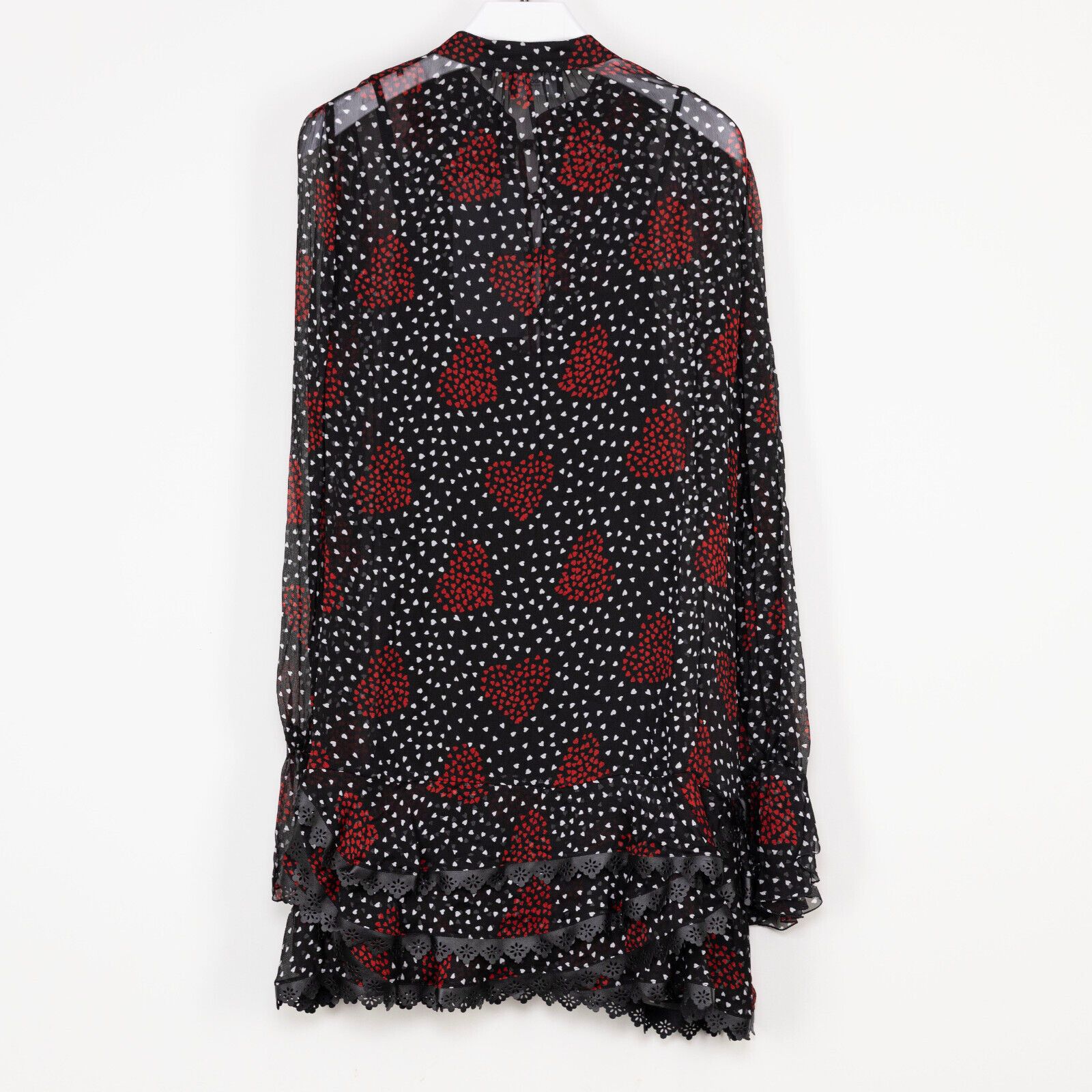The Kooples The Kooples Women Short Flounced Dress Black Size 3/8US Size M / US 6-8 / IT 42-44 - 4 Thumbnail
