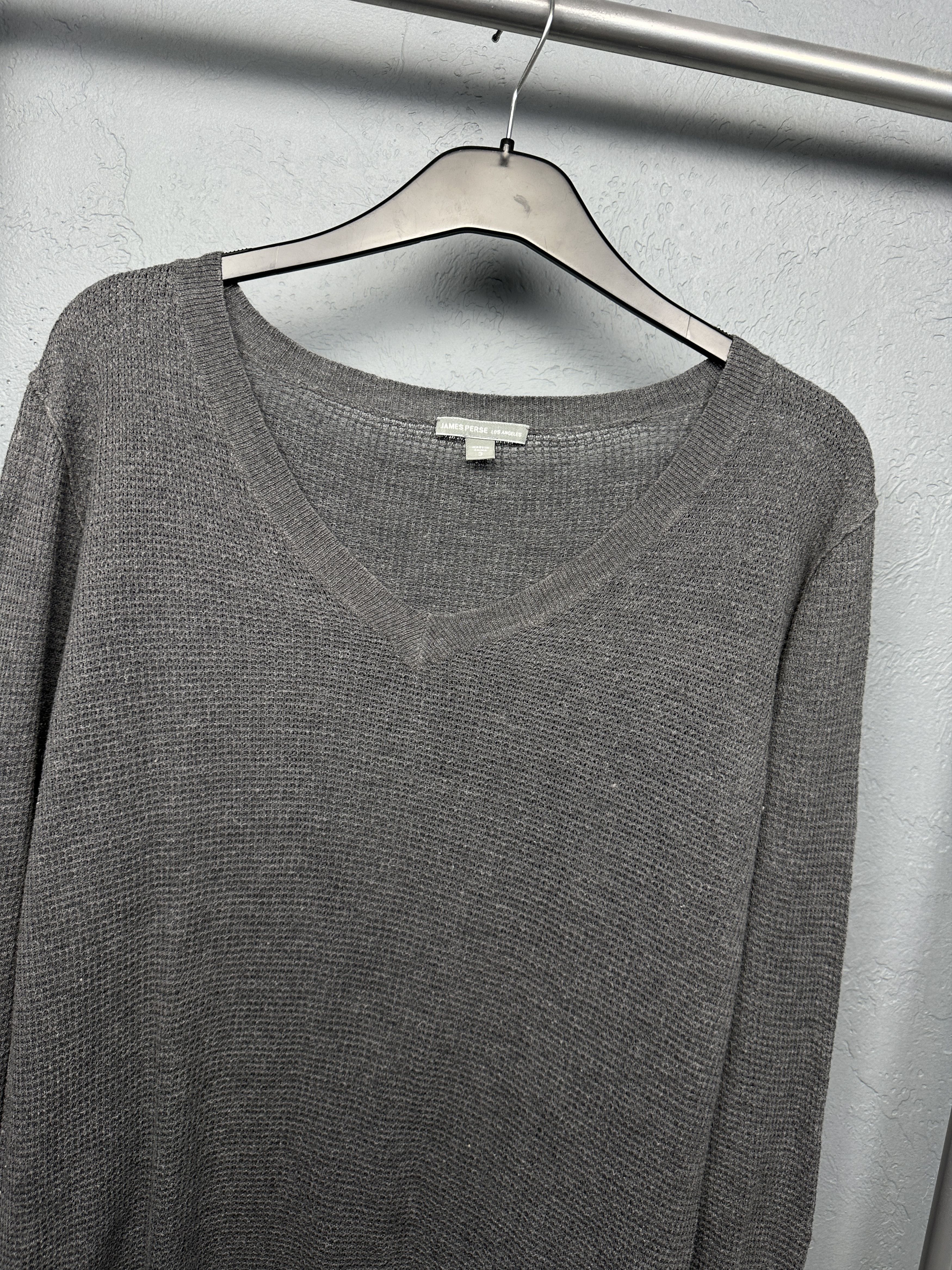 James Perse James Perse Womens Mesh Knit Sweater Size M / US 6-8 / IT 42-44 - 2 Thumbnail