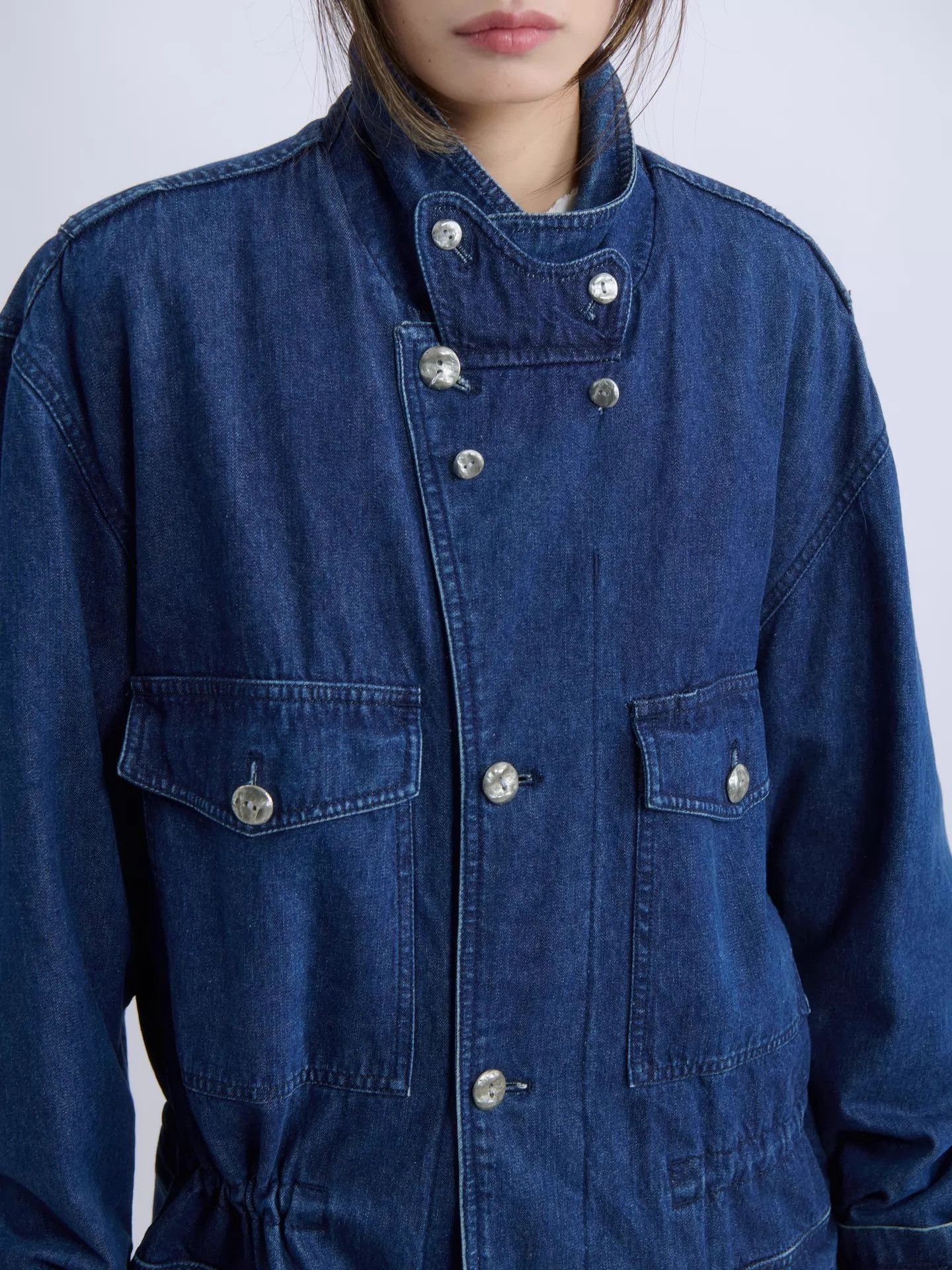 Other Jean of Plantation 80s Rare Denim M65 Silver Button Size US L / EU 52-54 / 3 - 6 Thumbnail