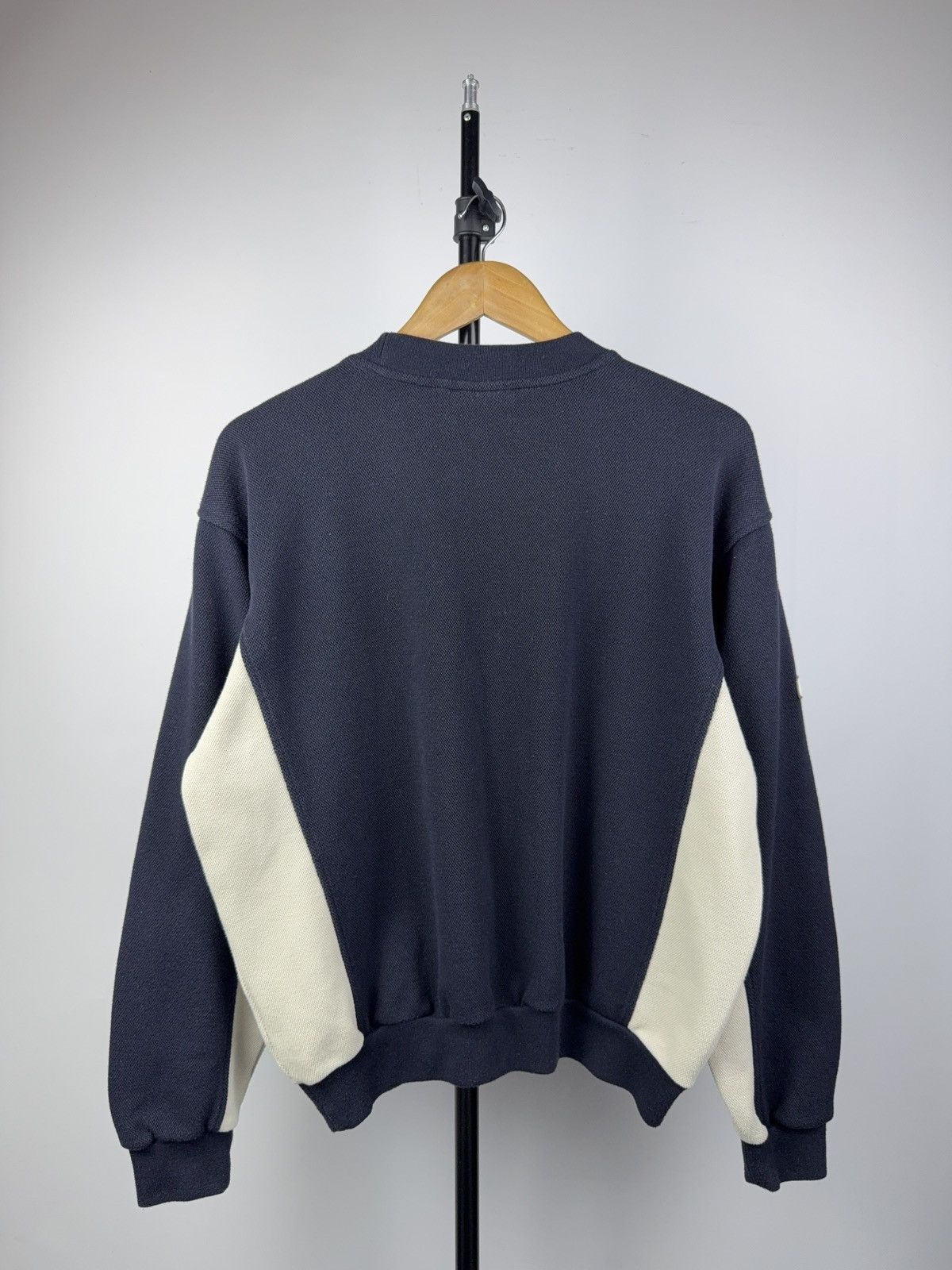 Asics Vintage 90s Retro Asics Retro Crewneck Sweatshirt Navy Size US S / EU 44-46 / 1 - 10 Thumbnail