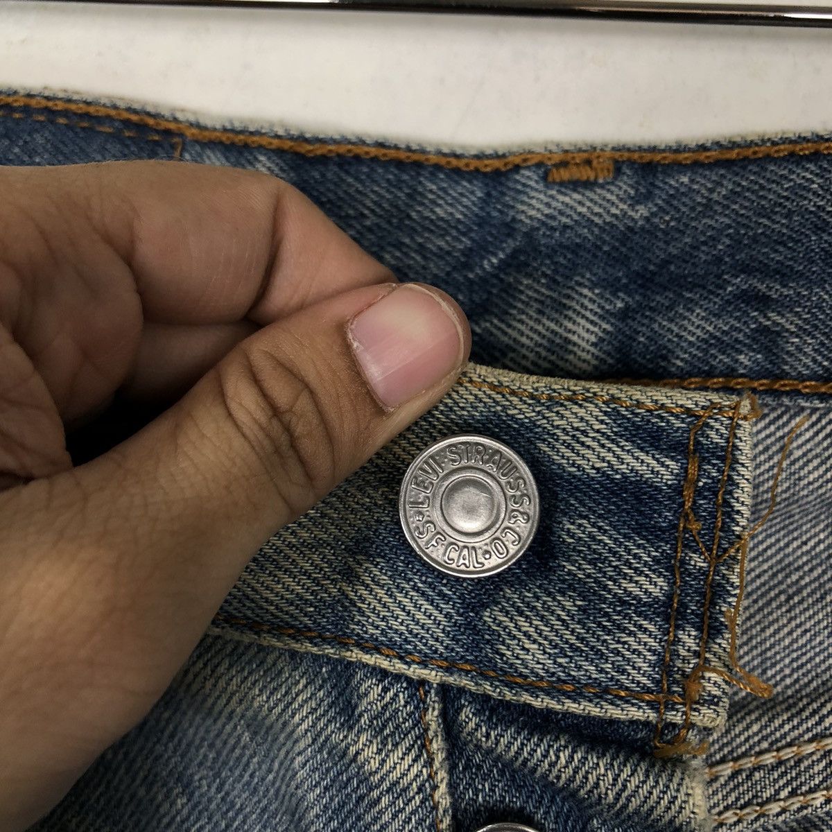 Levi's 🔥Vintage Levi’s Rindem Made in USA Selvedges Size US 29 - 13 Thumbnail
