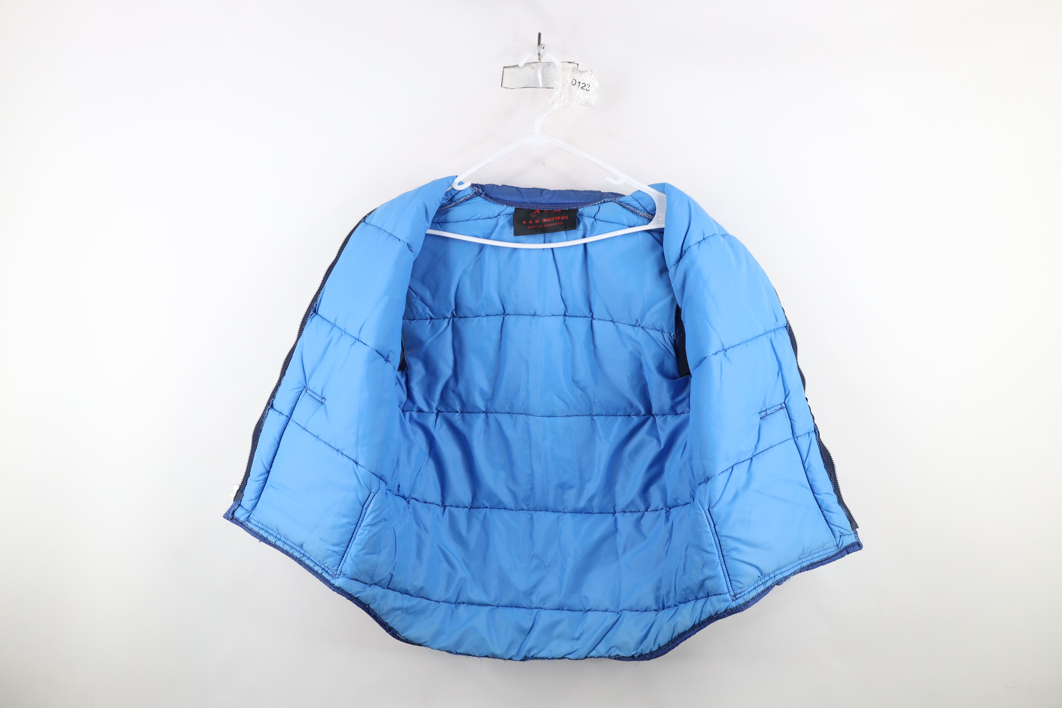 Vintage Vintage 70s Streetwear Full Zip Puffer Vest Jacket Blue USA Size US M / EU 48-50 / 2 - 9 Thumbnail