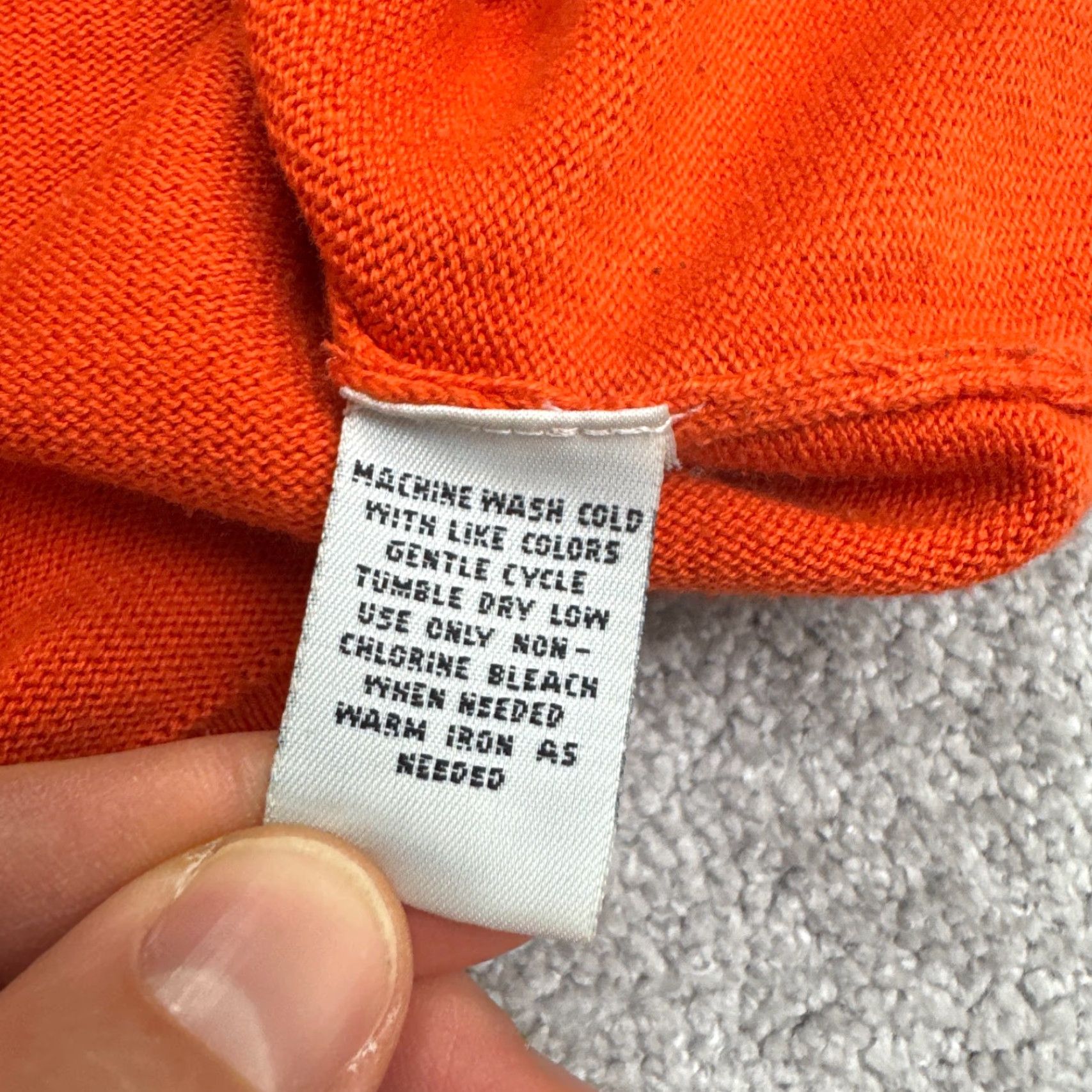 Vintage VINTAGE Yarnworks Pullover Shirt Womens Large Orange 90s Classic Knitted Knit Mock Neck Sweater Casual Womens Size L / US 10 / IT 46 - 7 Thumbnail