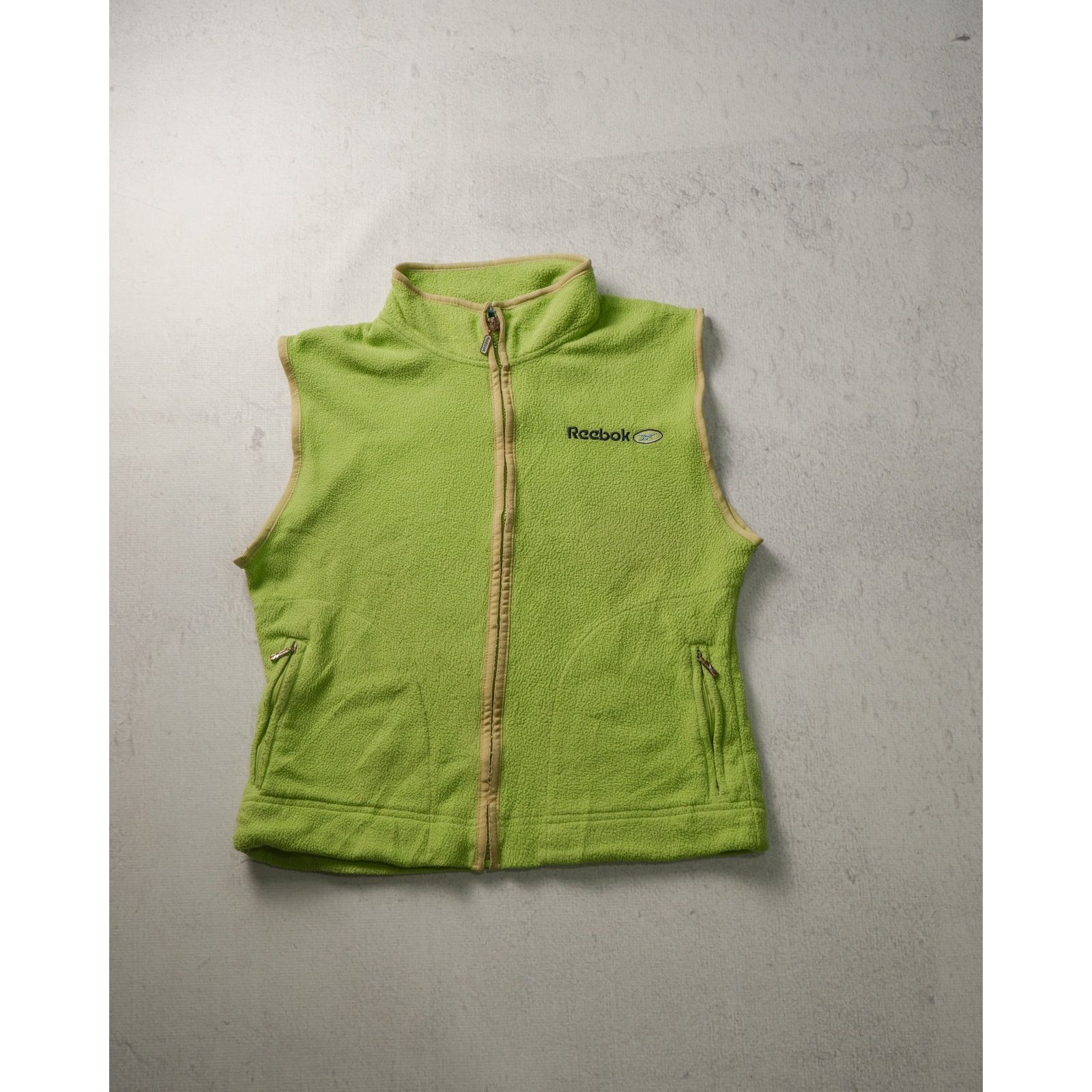 Reebok Vintage 90s Reebok Green Fleece Vest - Women's Small Size S / US 4 / IT 40 - 1 Thumbnail