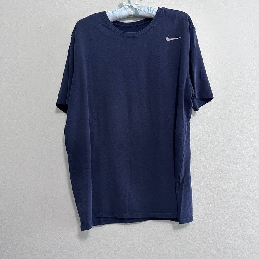Nike Nike navy crewneck short sleeve tee size XL Size US XL / EU 56 / 4 - 2 Thumbnail