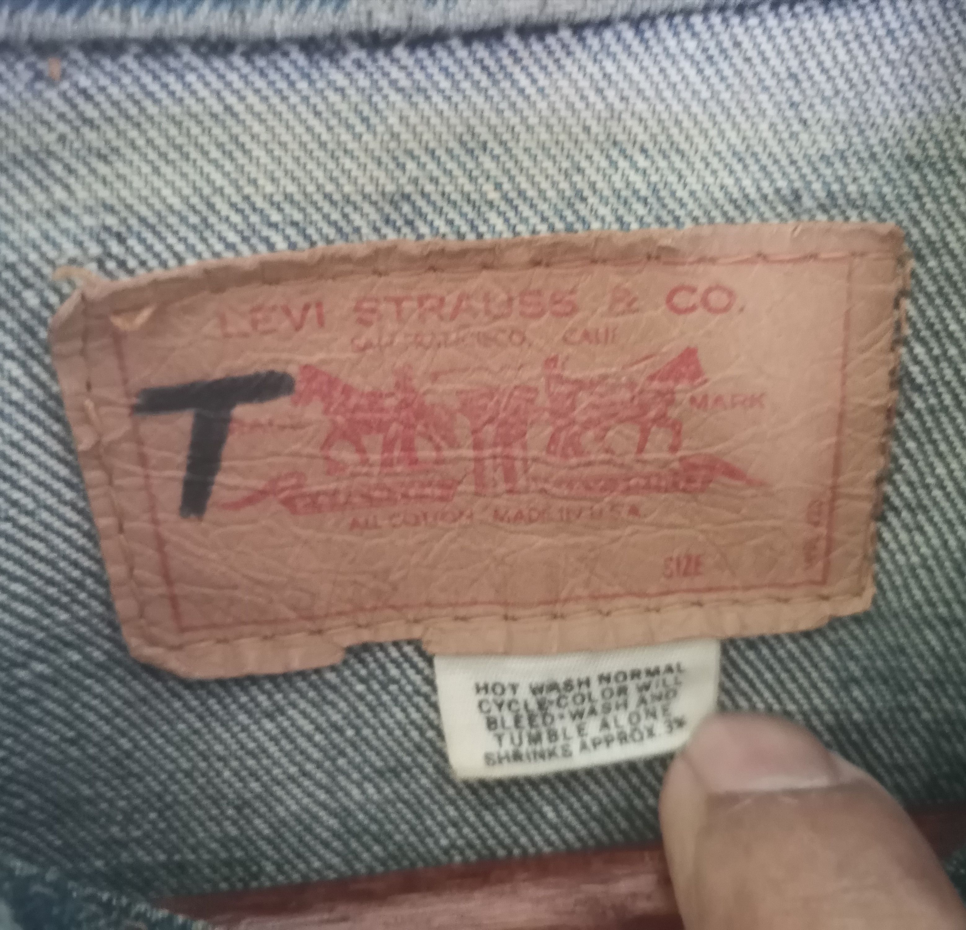 Levi's × Levi's Vintage Clothing Rare vintage Levi's denim jacket stemp button 52 Size US M / EU 48-50 / 2 - 3 Thumbnail