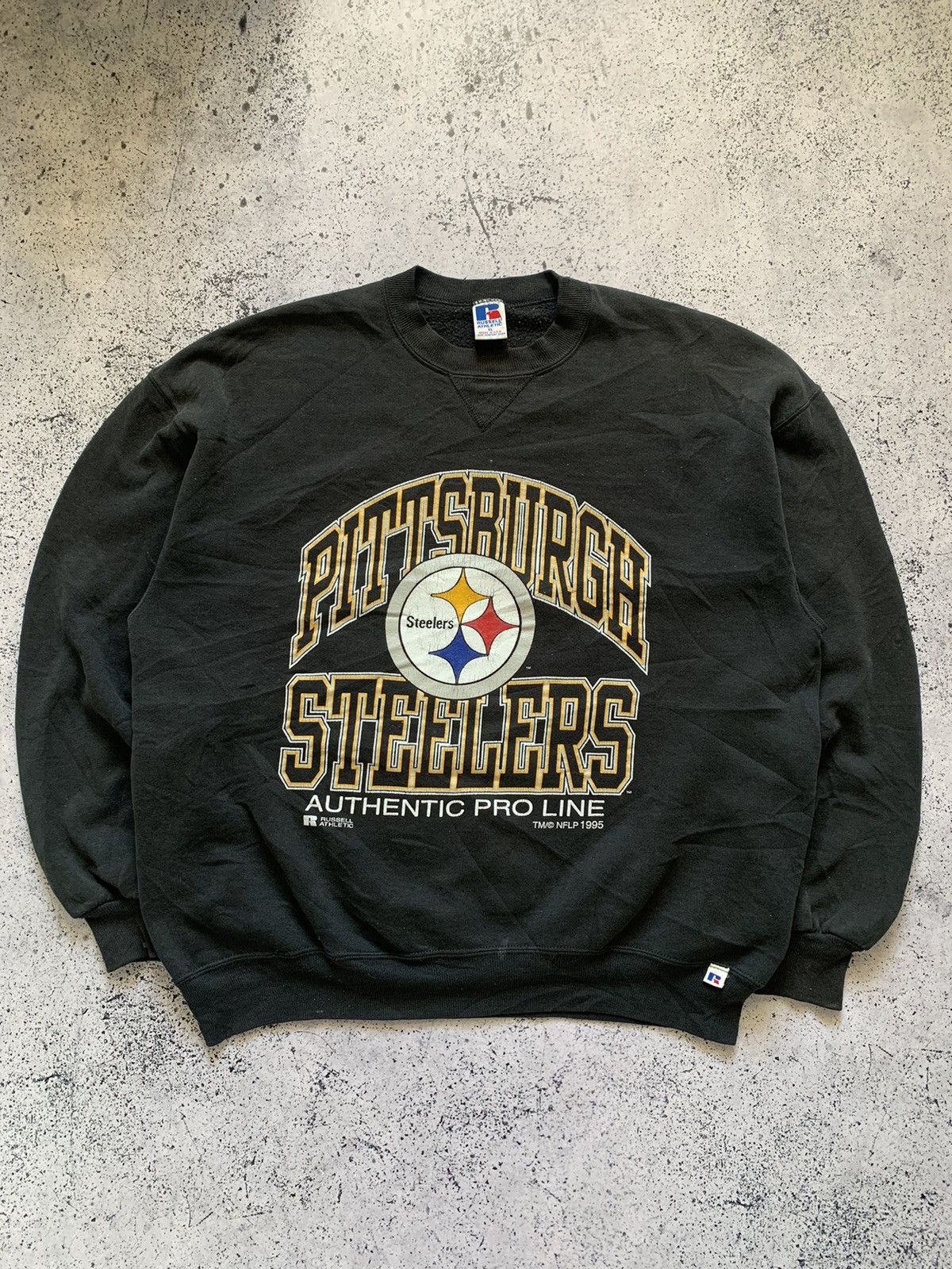 Russell Athletic × Vintage Vintage 1995 Russell Athletic Oversized Sweatshirt Baggy Y2K Size US XL / EU 56 / 4 - 1 Thumbnail