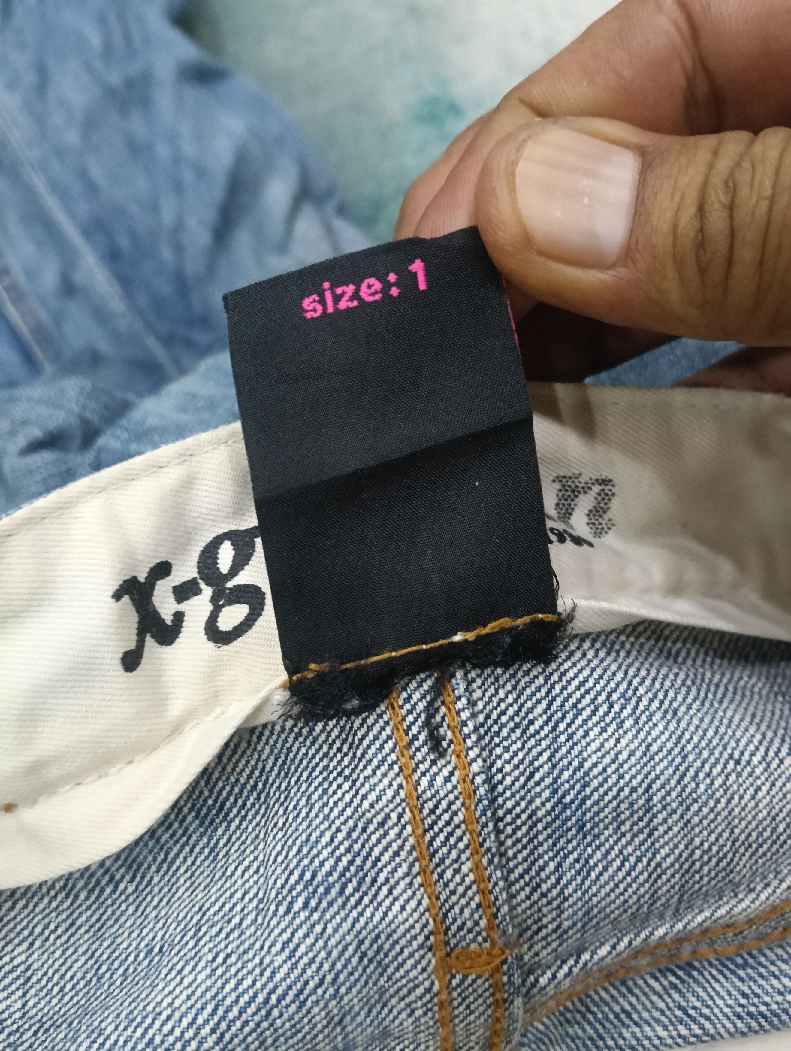 X-Girl X Girl Jeans Distressed,Zigzag And Paint Design Size 30" / US 8 / IT 44 - 10 Thumbnail