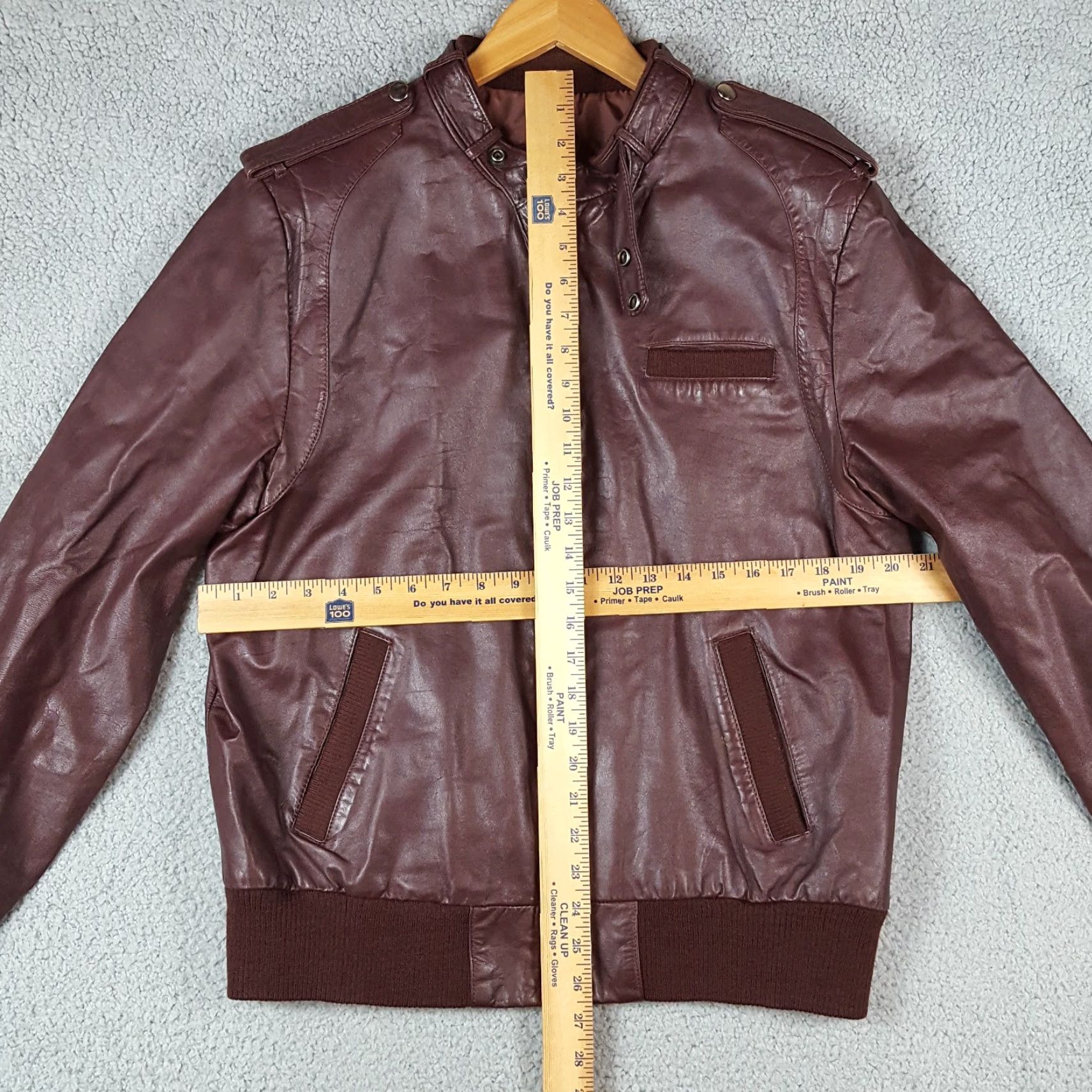 Vintage VINTAGE 80s Leather Cafe Racer Motorcycle Jacket Men’s Size 42 Tall Biker Bomber Retro Outerwear Size US XS / EU 42 / 0 - 5 Thumbnail