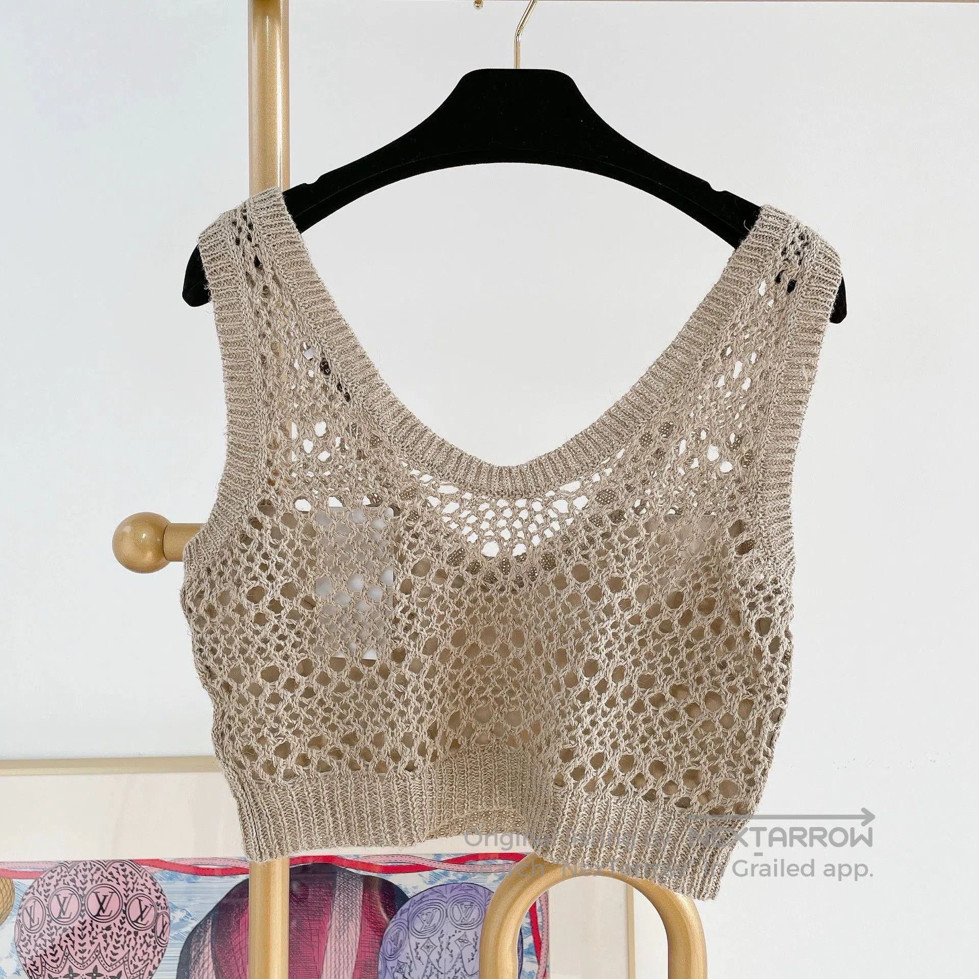 Brunello Cucinelli Brunello Cucinelli Crochet Sleeveless Top. Size US S / EU 44-46 / 1 - 2 Thumbnail