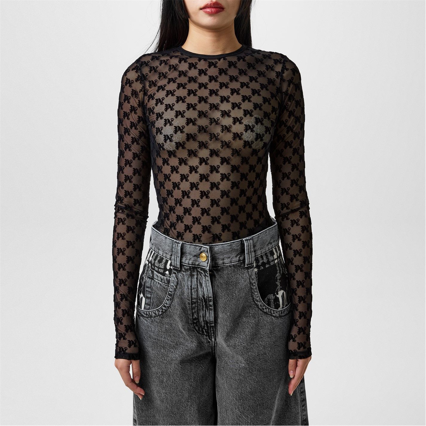 Palm Angels o1g2r1mq0325 Short Sleeve T-Shirt in Black Size S / US 4 / IT 40 - 3 Thumbnail