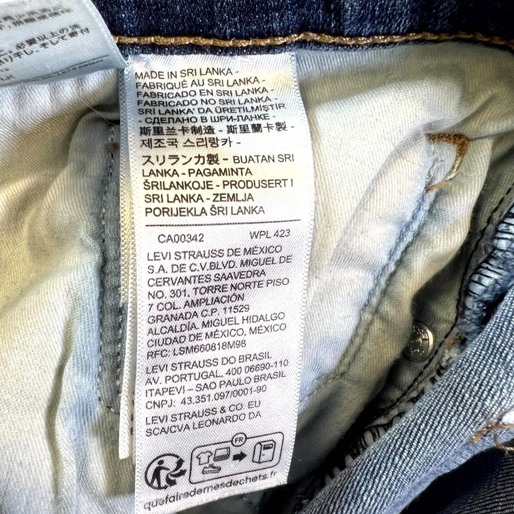 Levi's Levi's 311 Skinny Jeans Women's 29x30 Blue Denim Stretch Cotton Regular Slim Fit XS? Size 29" - 7 Thumbnail