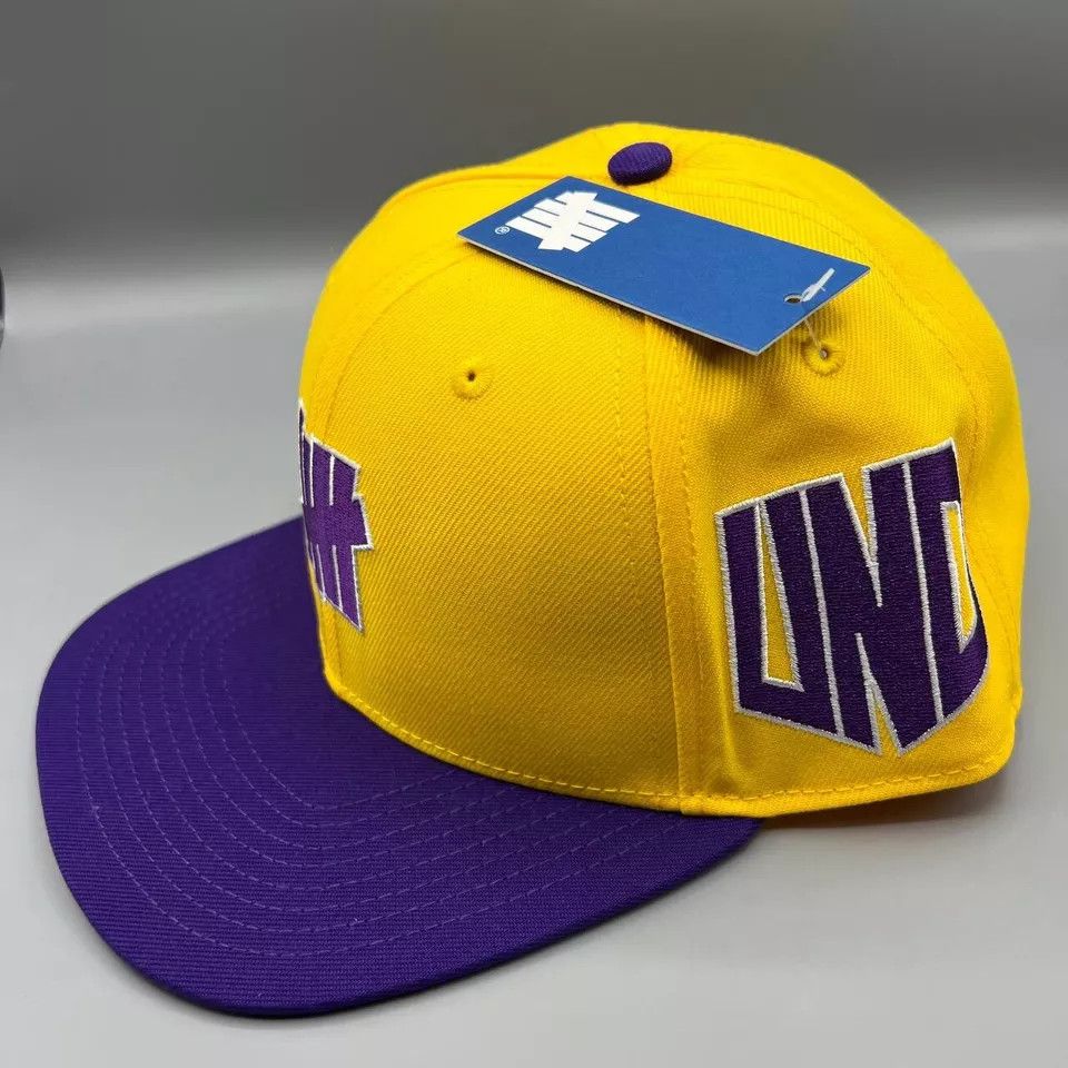 Undefeated Undefeated Hat Men Yellow Snap Back Cap New Lakers Kobe Size ONE SIZE - 3 Thumbnail
