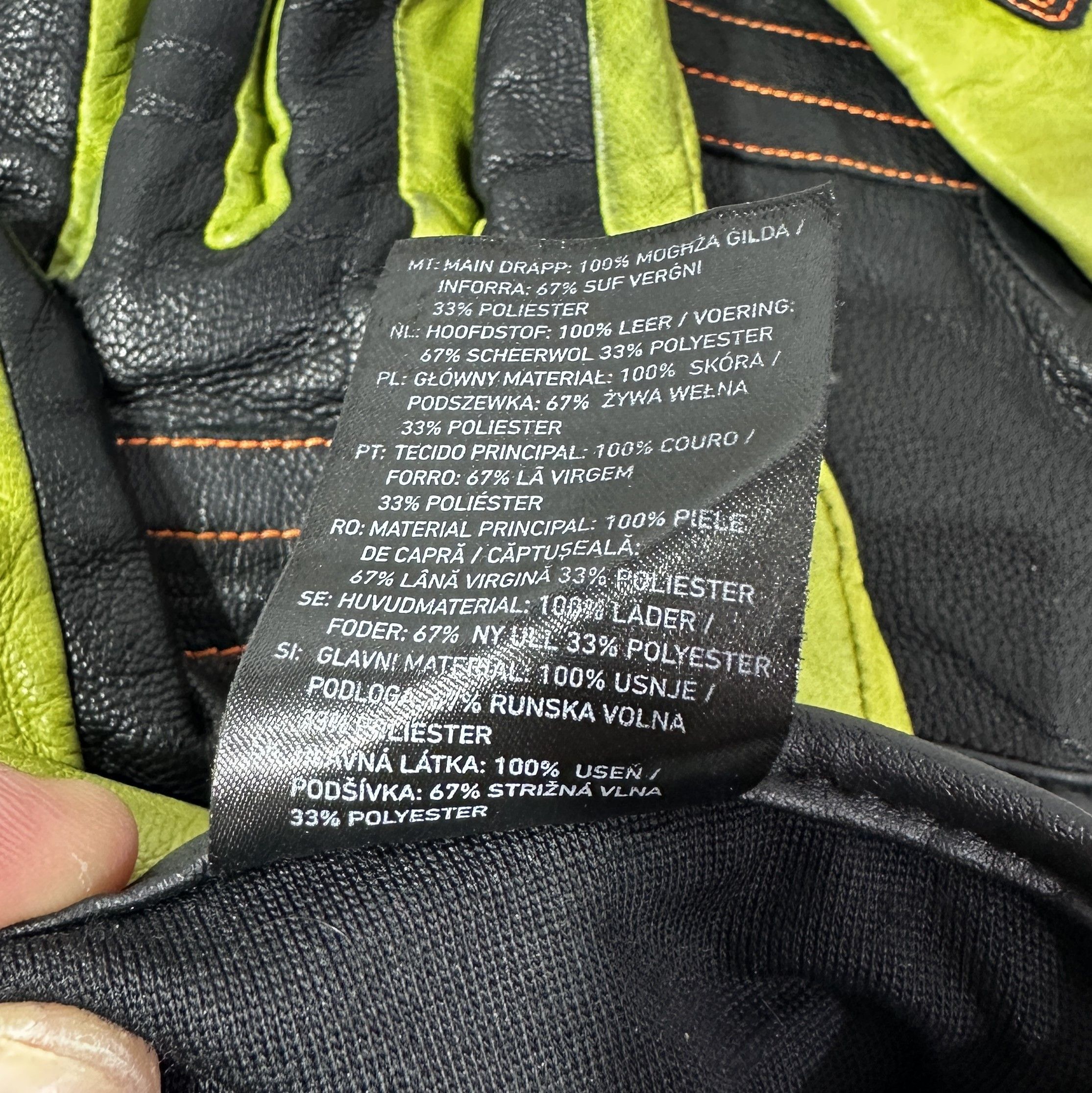 ORTOVOX ORTOVOX Snowboard Gloves Pro Leather Happy Green Ski Sport Size ONE SIZE - 23 Thumbnail