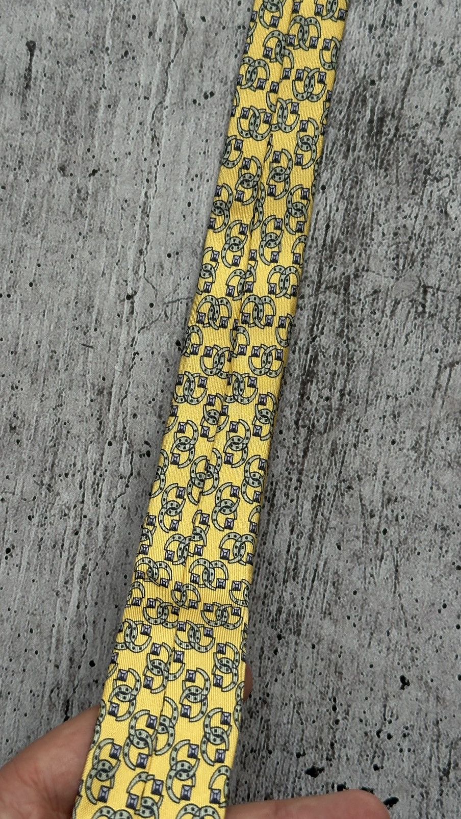 Hermes Men’s Hermes Paris 7303EA Vintage Silk Tie Size ONE SIZE - 8 Thumbnail