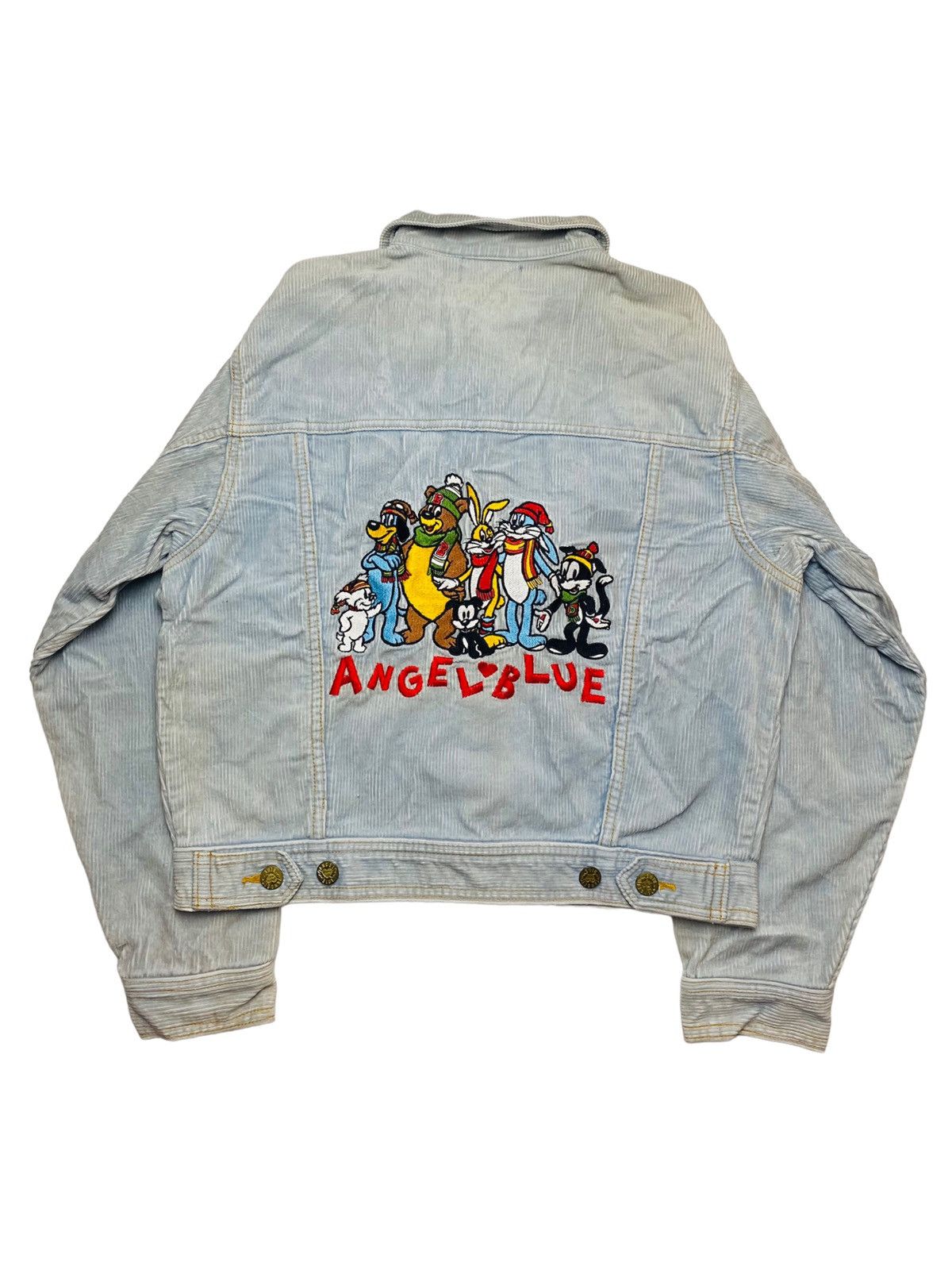 Hysteric Glamour 1980s Angel Blue - Corduroy Mascots Jacket Size M / US 6-8 / IT 42-44 - 5 Thumbnail