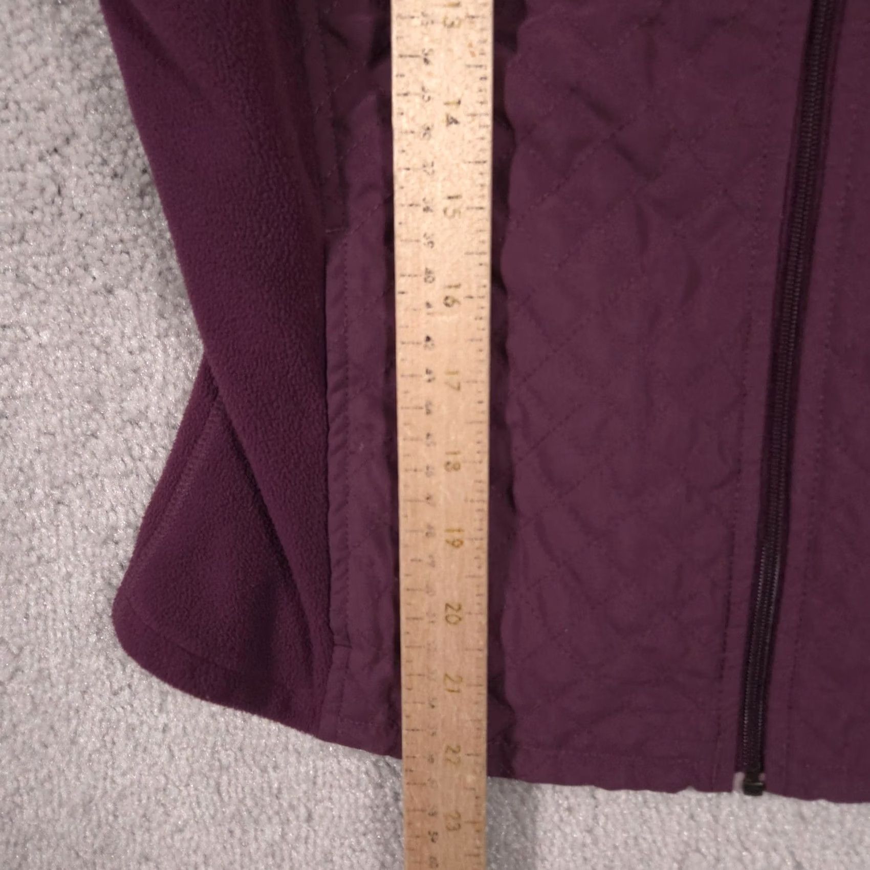 Vintage Columbia Vest Women M Purple Quilted Fleece Full Zip Pockets Insulated Size M / US 6-8 / IT 42-44 - 7 Thumbnail