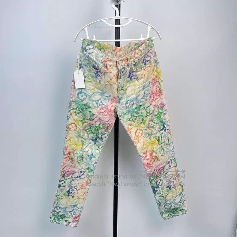 Louis Vuitton Louis Vuitton Colorful crayon graffiti full jeans Size US 28 / EU 44 - 1 Thumbnail