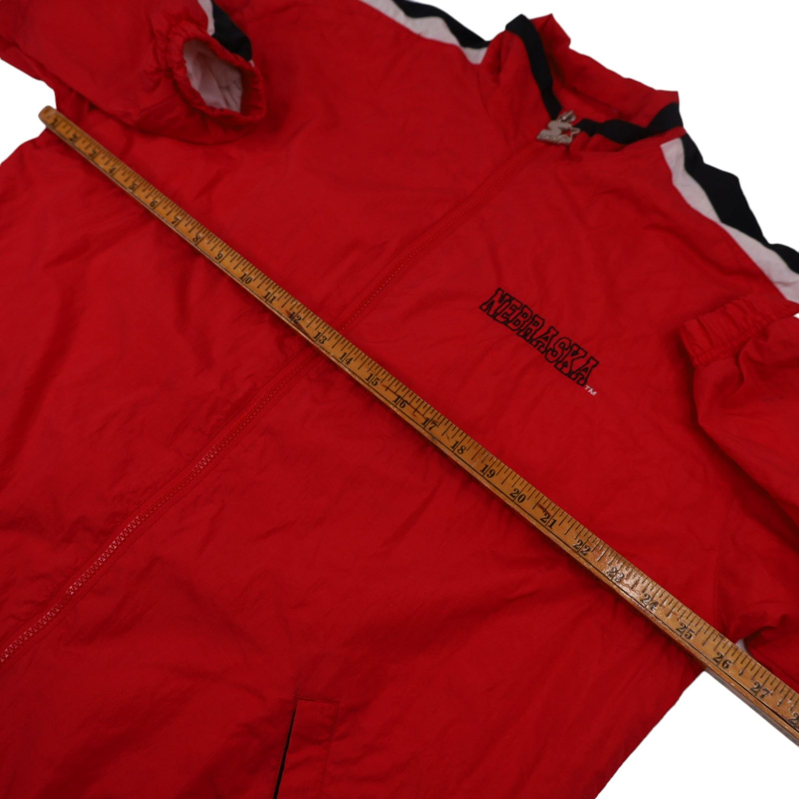 NCAA × Starter × Vintage Vintage Starter Nebraska Huskers Windbreaker Jacket Size US L / EU 52-54 / 3 - 9 Thumbnail