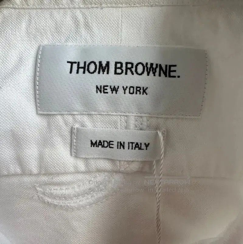 Thom Browne Thom Browne White Long Sleeve Cotton Shirt . Size US XS / EU 42 / 0 - 4 Thumbnail