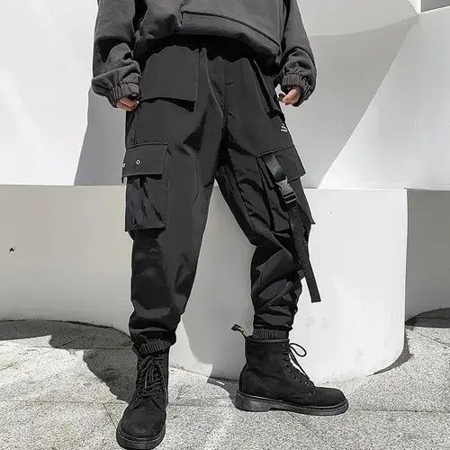 VIBE Black Tactical Cargo Pants Size US 32 / EU 48 - 3 Thumbnail