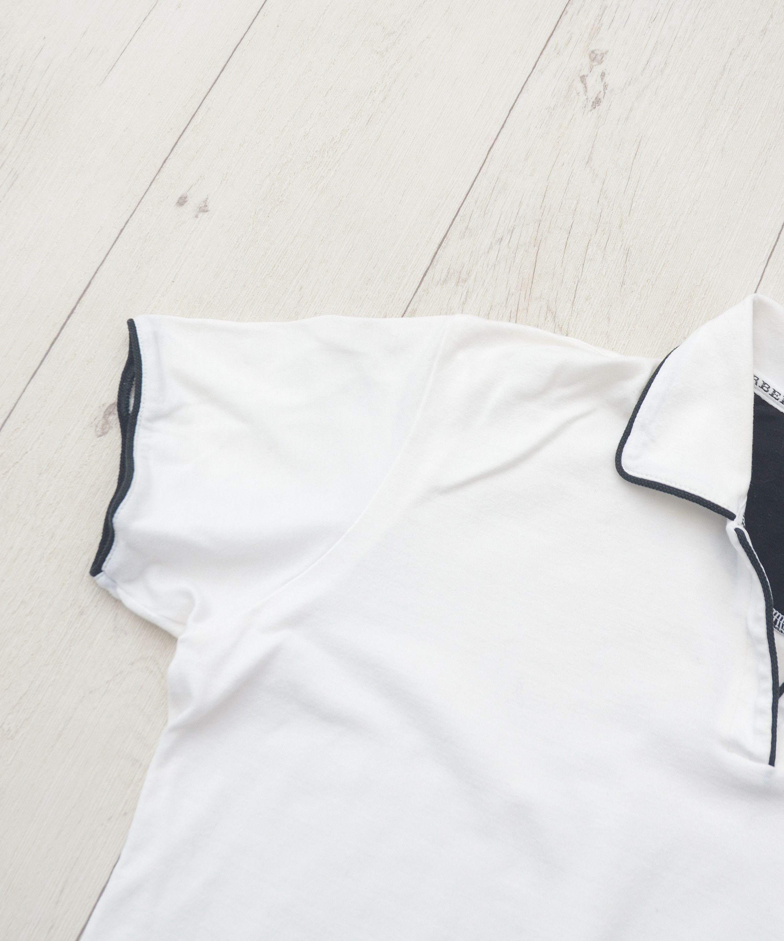 Burberry × Vintage Vintage Womens Burberry Golf Logo White Polo Shirt Size M / US 6-8 / IT 42-44 - 5 Thumbnail