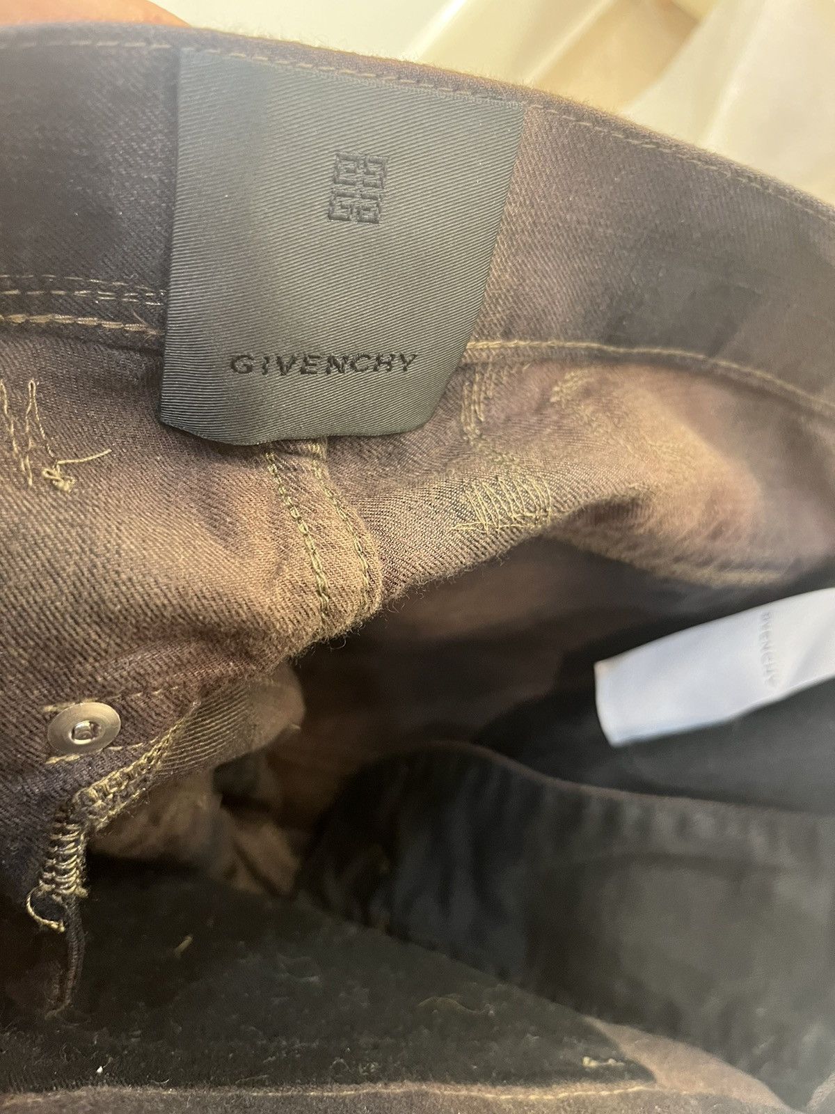 Givenchy boro distressed checker plaid denim pants,size46 Size US 28 / EU 44 - 14 Thumbnail