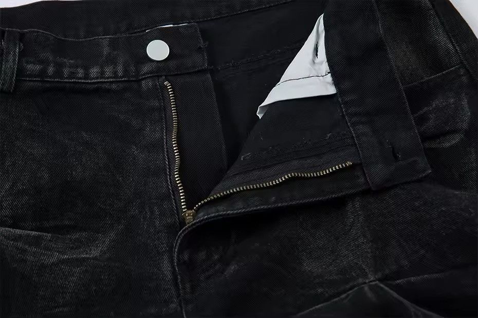 Other Baggy Pleated Hip Hop Loose Street Style Jeans Trousers Size US 35 - 4 Thumbnail