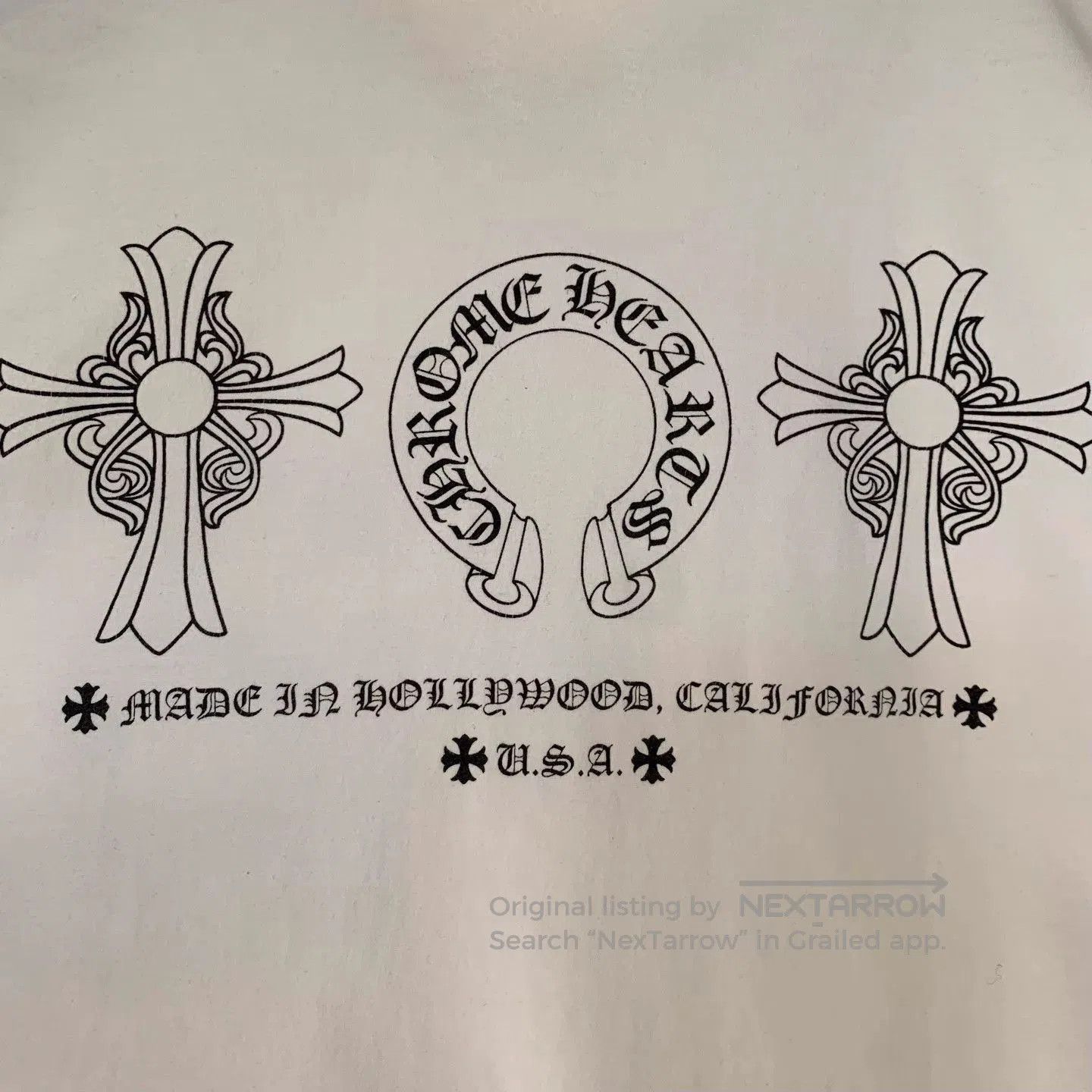 Chrome Hearts White Short Sleeve T-Shirt with Pocket Design. Size US M / EU 48-50 / 2 - 7 Thumbnail