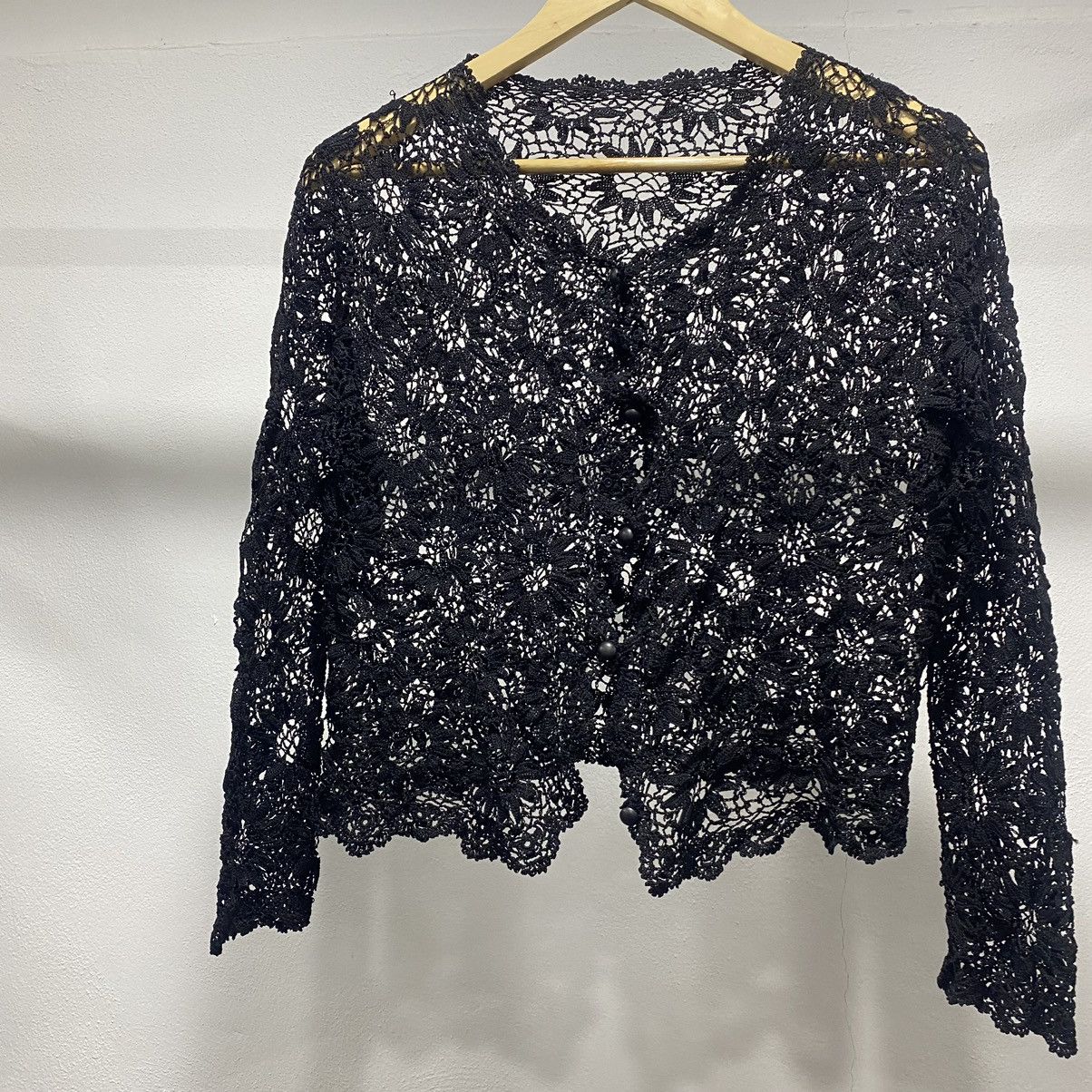Beauty Beast × Hysteric Glamour × Japanese Brand Sick☠️ Unbrand Mesh Net Floral Cardigan Punk Grunge 90s Size S / US 4 / IT 40 - 3 Thumbnail