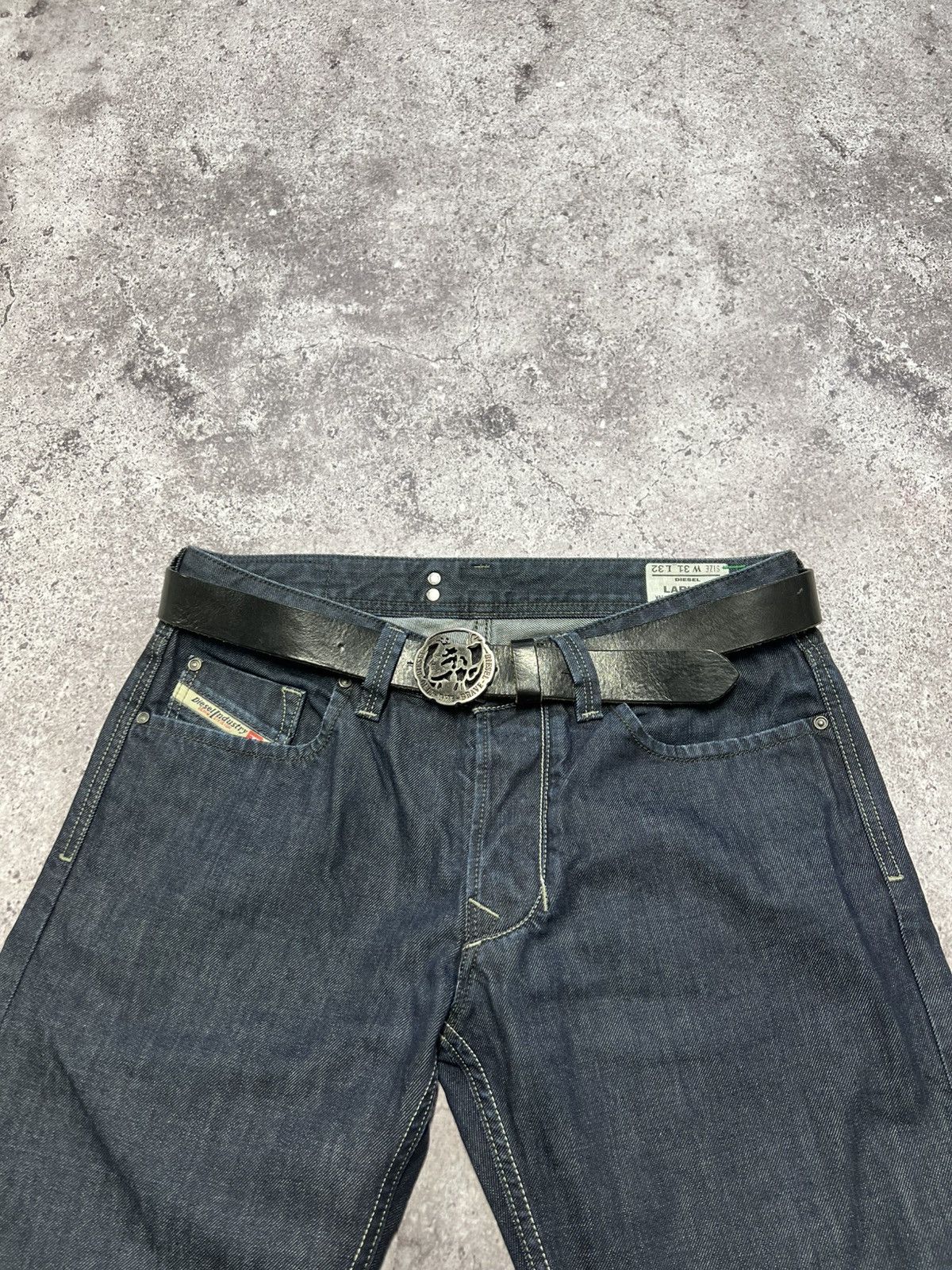Diesel Vintage Diesel Leather Belt Monogram Big Logo Japanesse Y2K Size ONE SIZE - 5 Thumbnail