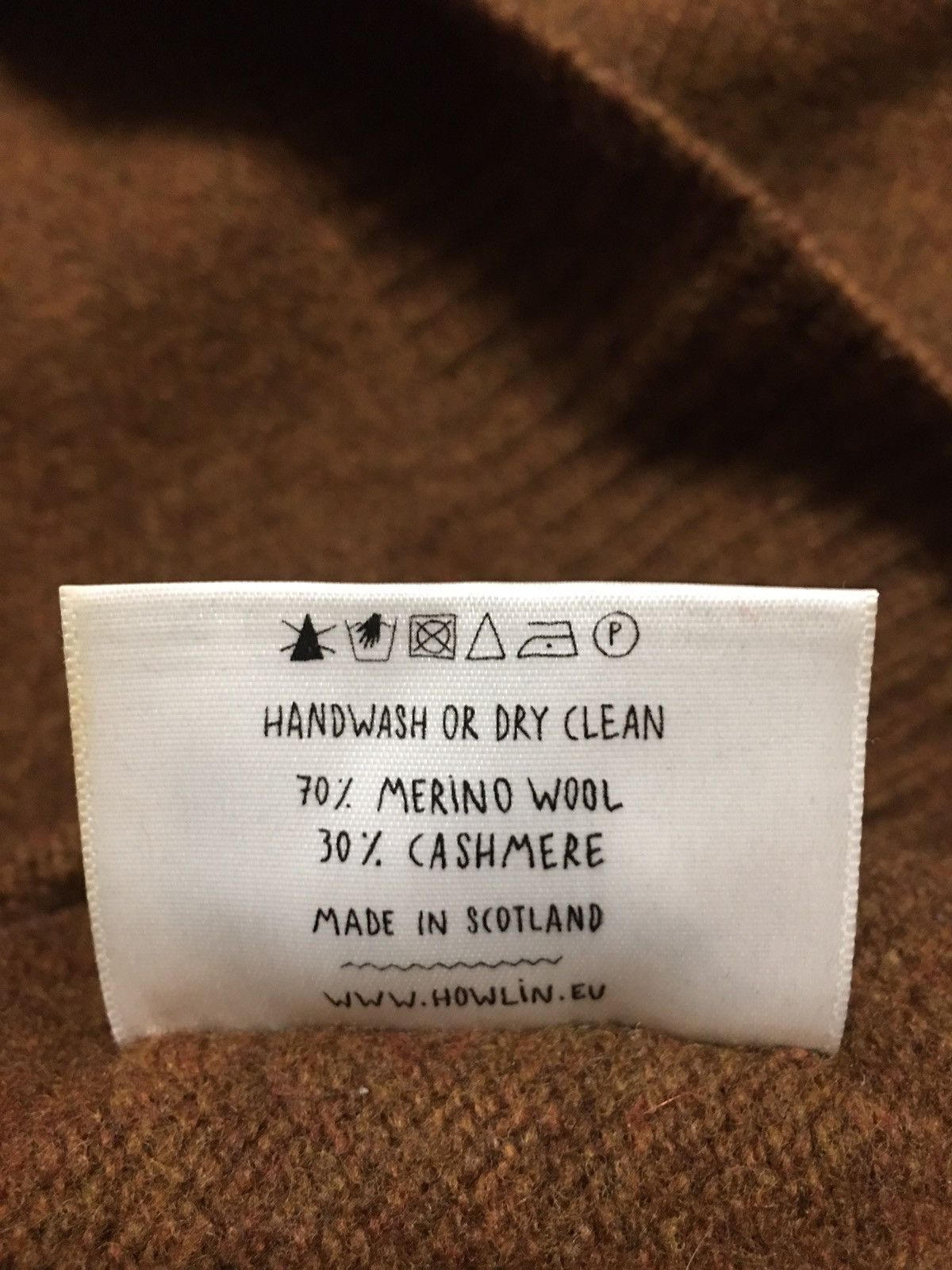 Designer × Howlin By Morrison HOWLIN Merino Wool Cashmere Scotland Knit Sweater Sz L Size L / US 10 / IT 46 - 12 Thumbnail